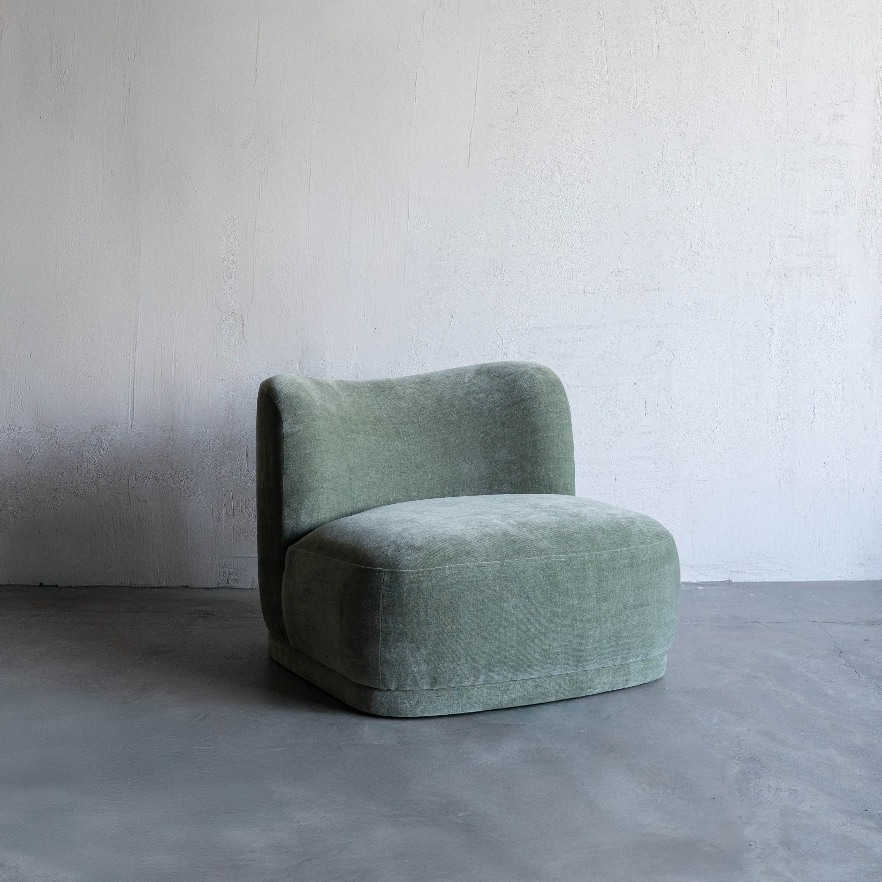 Lysandra Low Accent Lounge Chair - Light Green - Arm chair - WS Living Furniture Furniture Store in Dubai