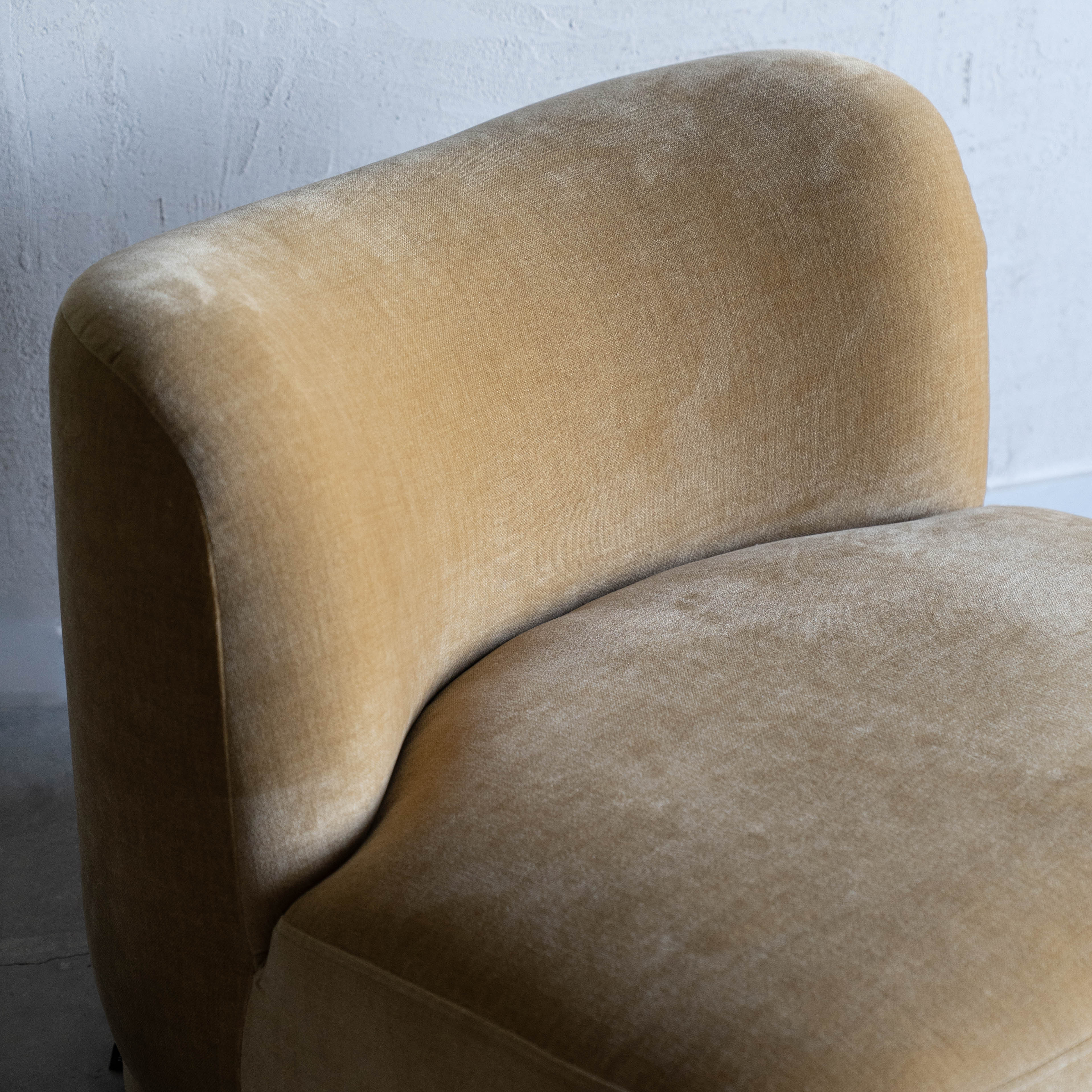 Lysandra Low Accent Lounge Chair - Mustard - Arm chair - WS Living Furniture Furniture Store in Dubai