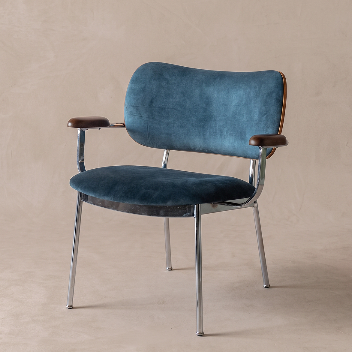 Caspian Retro-Modern Low Lounge Chair