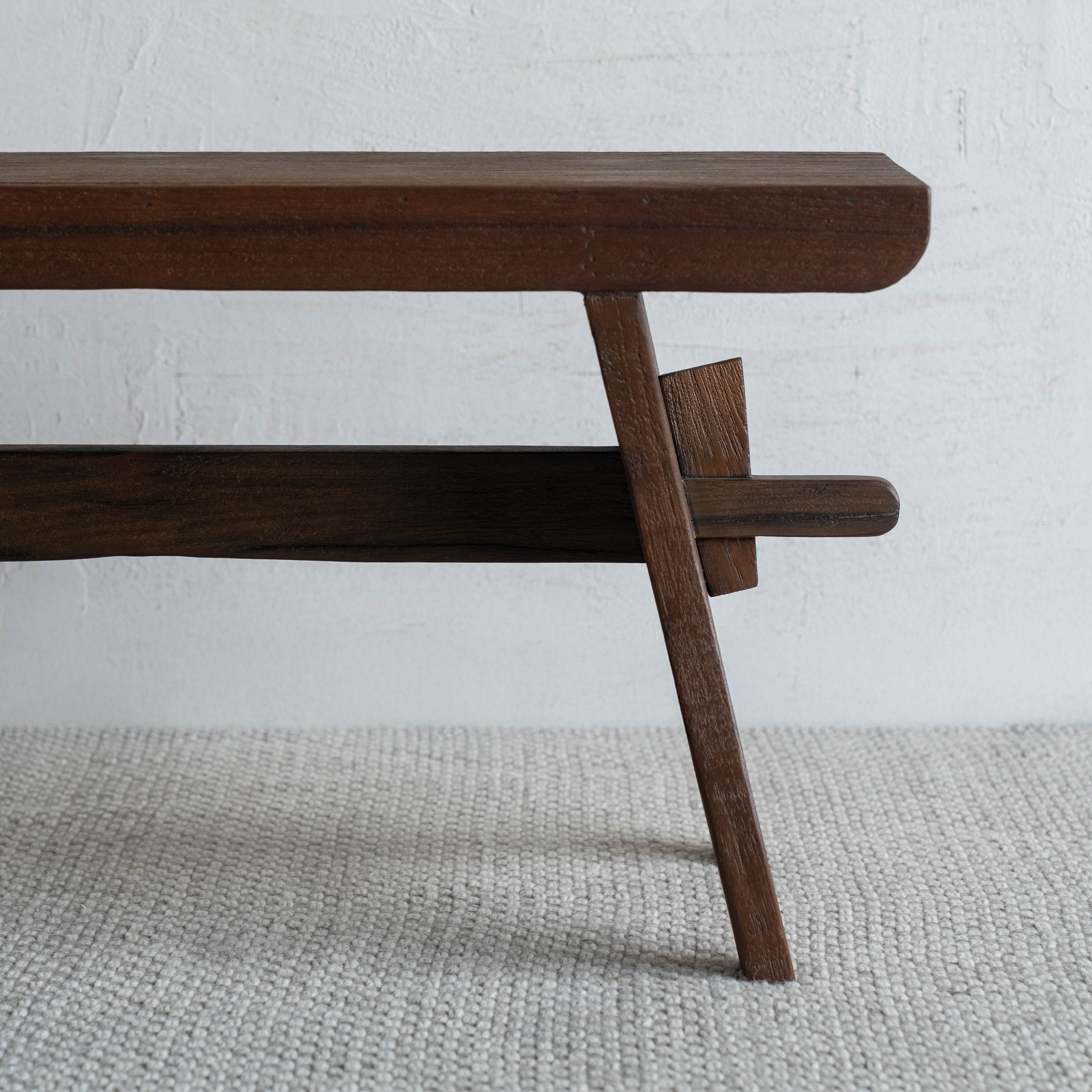 Maddox Artisan Teak Wood Bench
