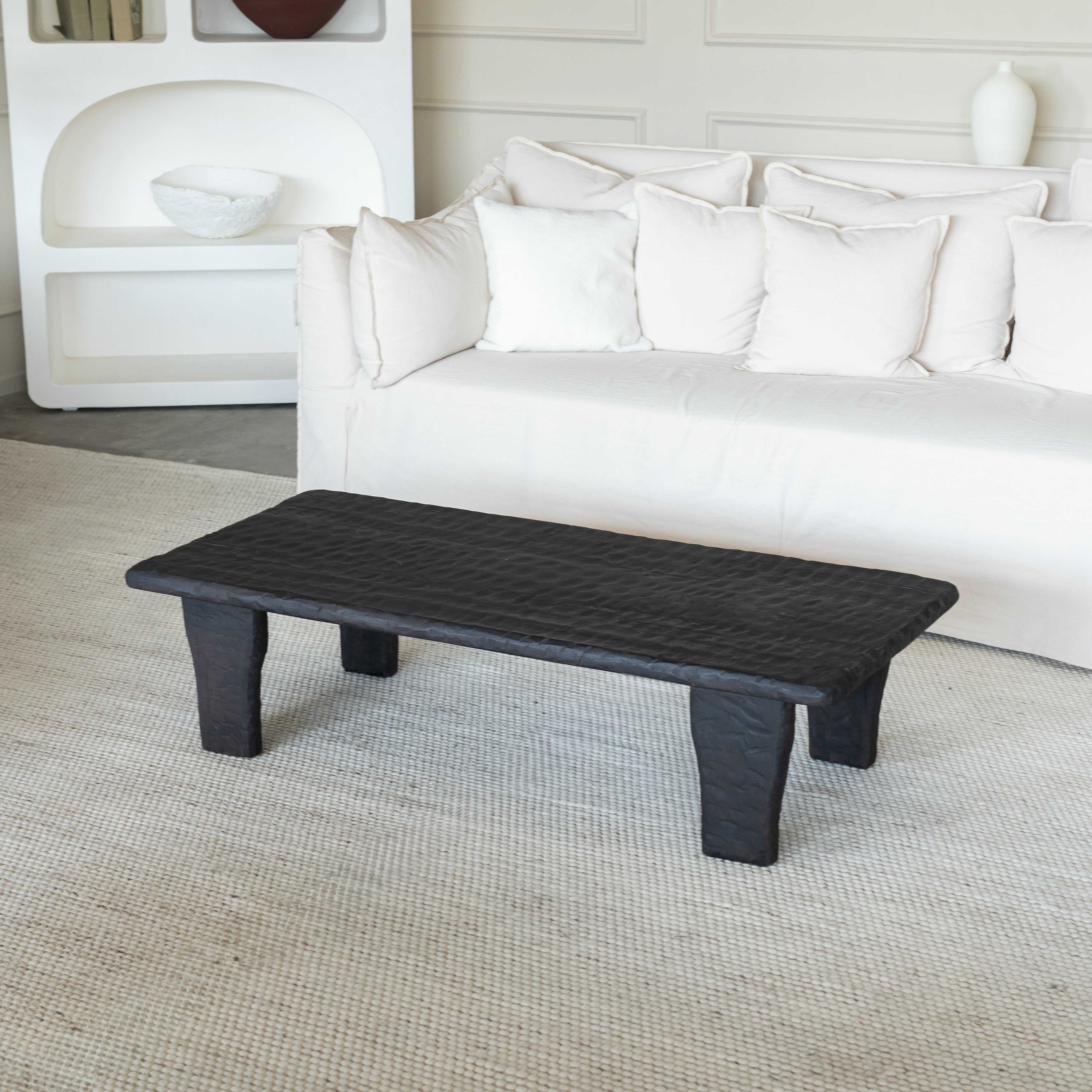 Maddox Black Wood Coffee Table - Coffee Table - WS Living Furniture Furniture Store in Dubai