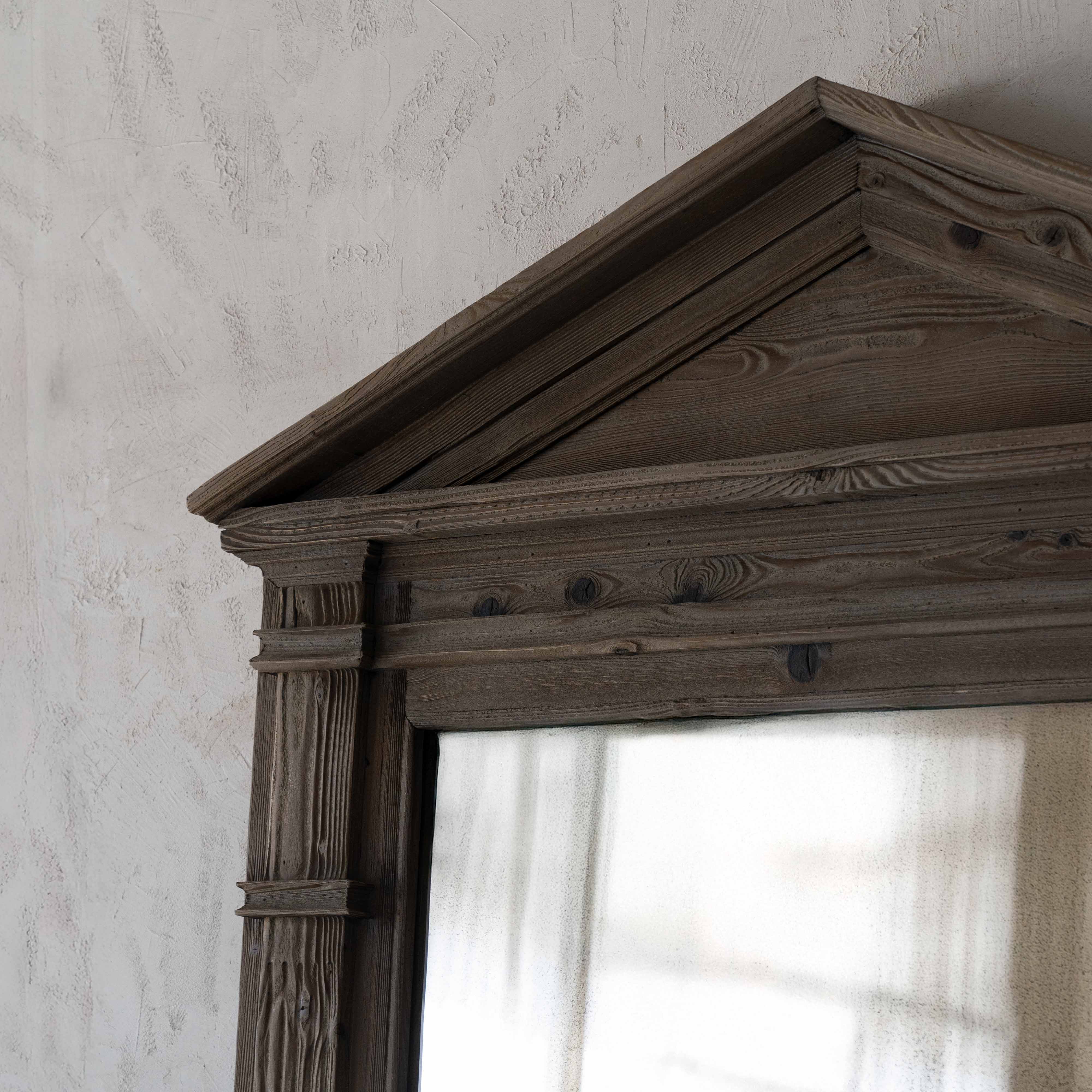 Magadoor Big Classic Full Length Floor Decorative Wooden Mirror - Floor Mirror - WS Living Furniture Furniture Store in Dubai