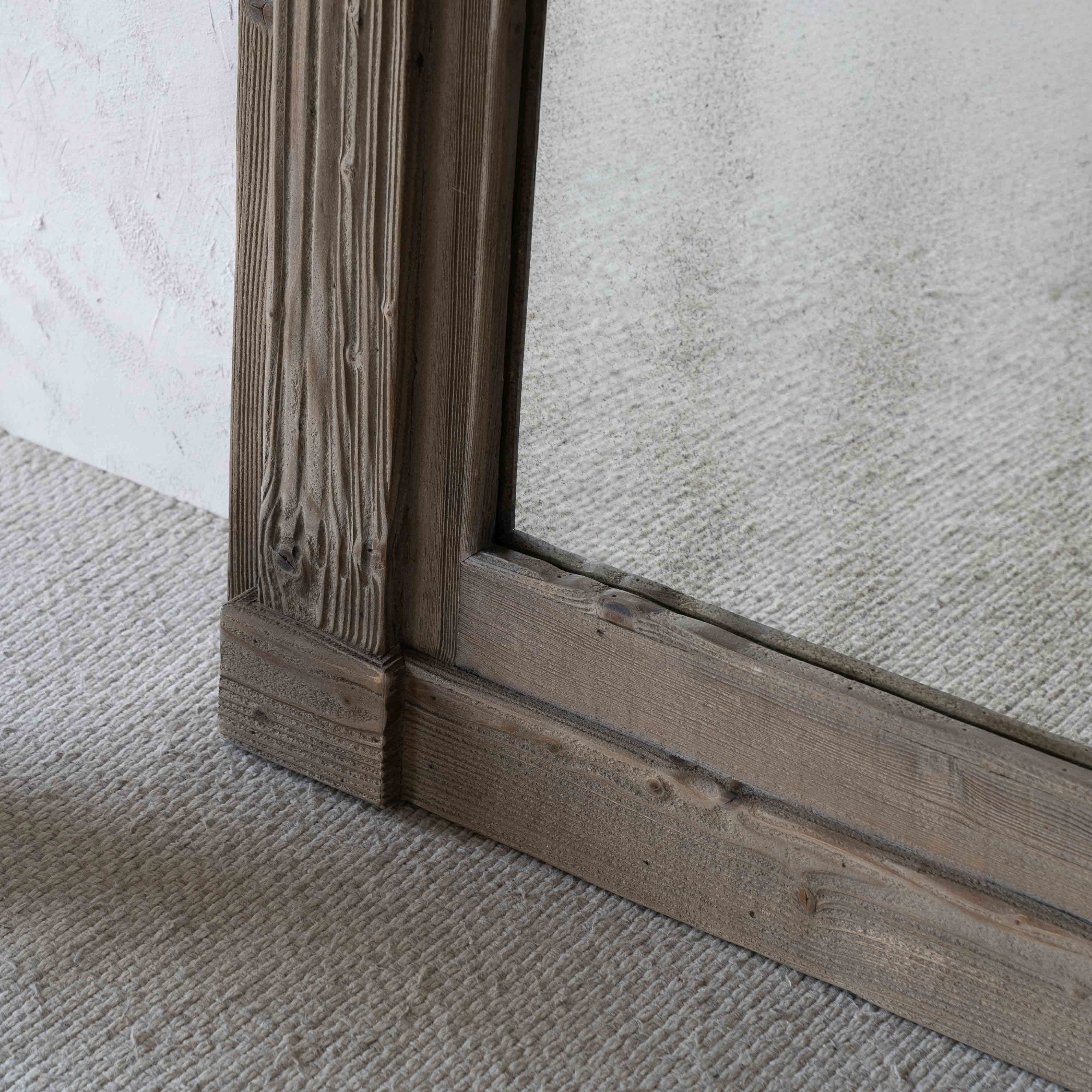 Magadoor Big Classic Full Length Floor Decorative Wooden Mirror - Floor Mirror - WS Living Furniture Furniture Store in Dubai