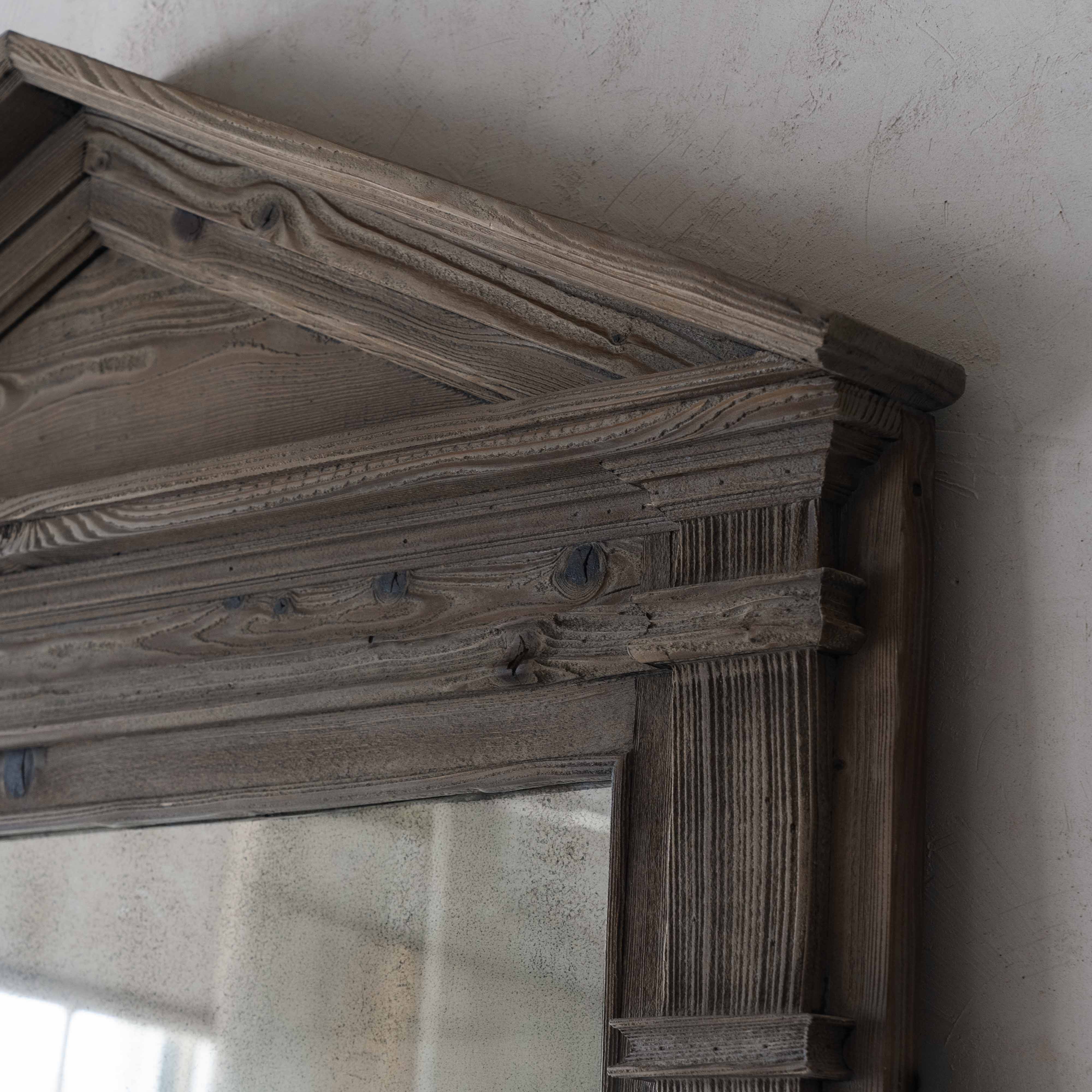 Magadoor Big Classic Full Length Floor Decorative Wooden Mirror - Floor Mirror - WS Living Furniture Furniture Store in Dubai