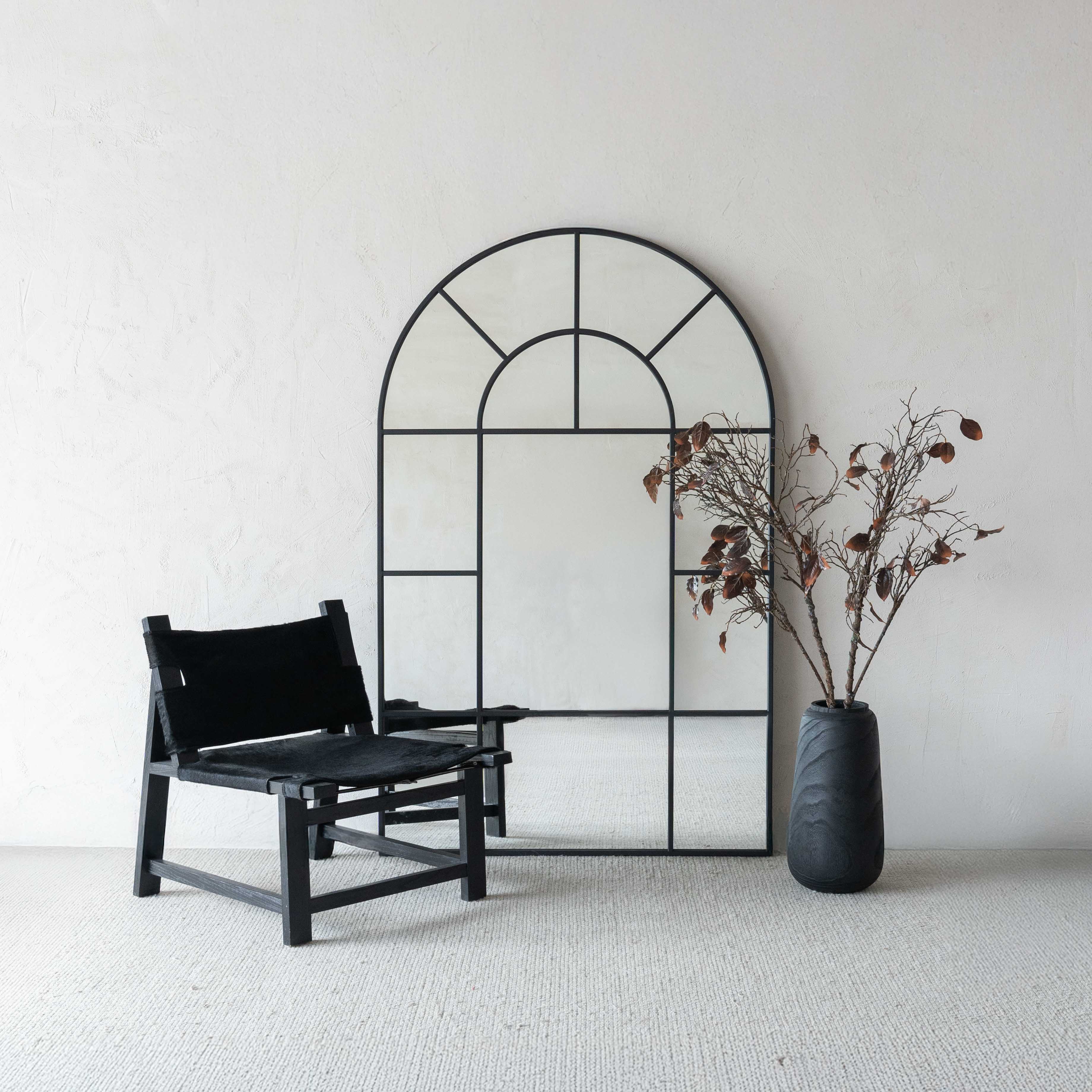 Magnolia Big Arch Steel Floor Mirror | Arch Mirror - Floor Mirror - WS Living - UAE Home Furniture Stores in Dubai