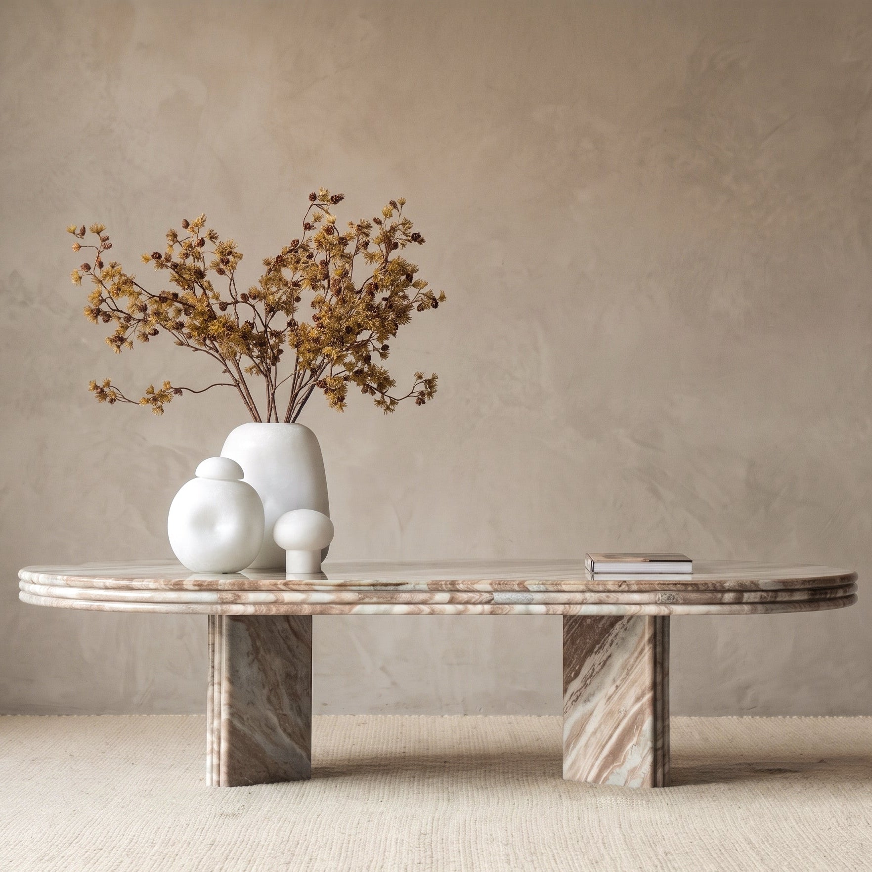 Majestic Brown Onyx Marble Coffee Table
