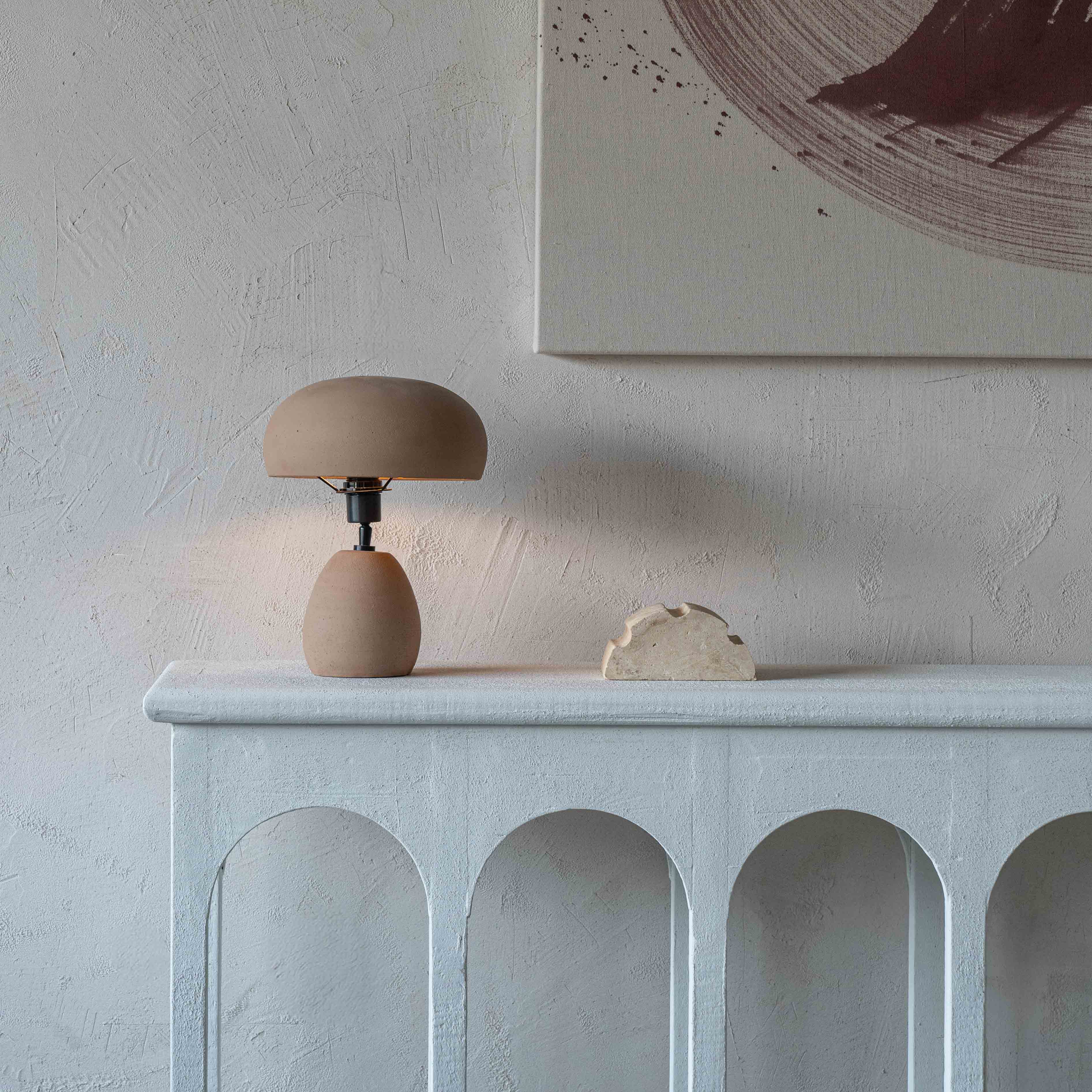 Manatar Lamp - Natural - Table lamp - WS Living Furniture Furniture Store in Dubai