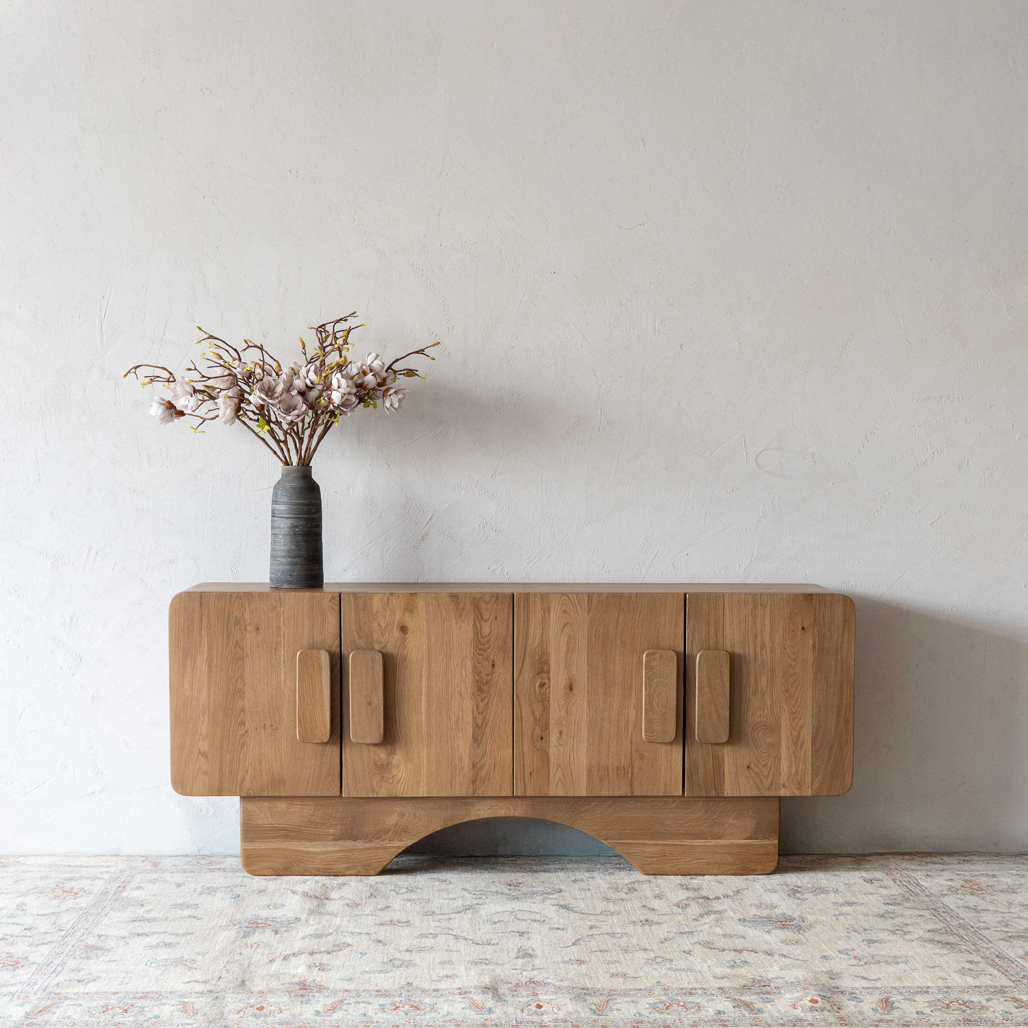 Maple Natrual Wood Archway Sideboard - BBF2024077 - TV Units - WS Living Furniture Furniture Store in Dubai