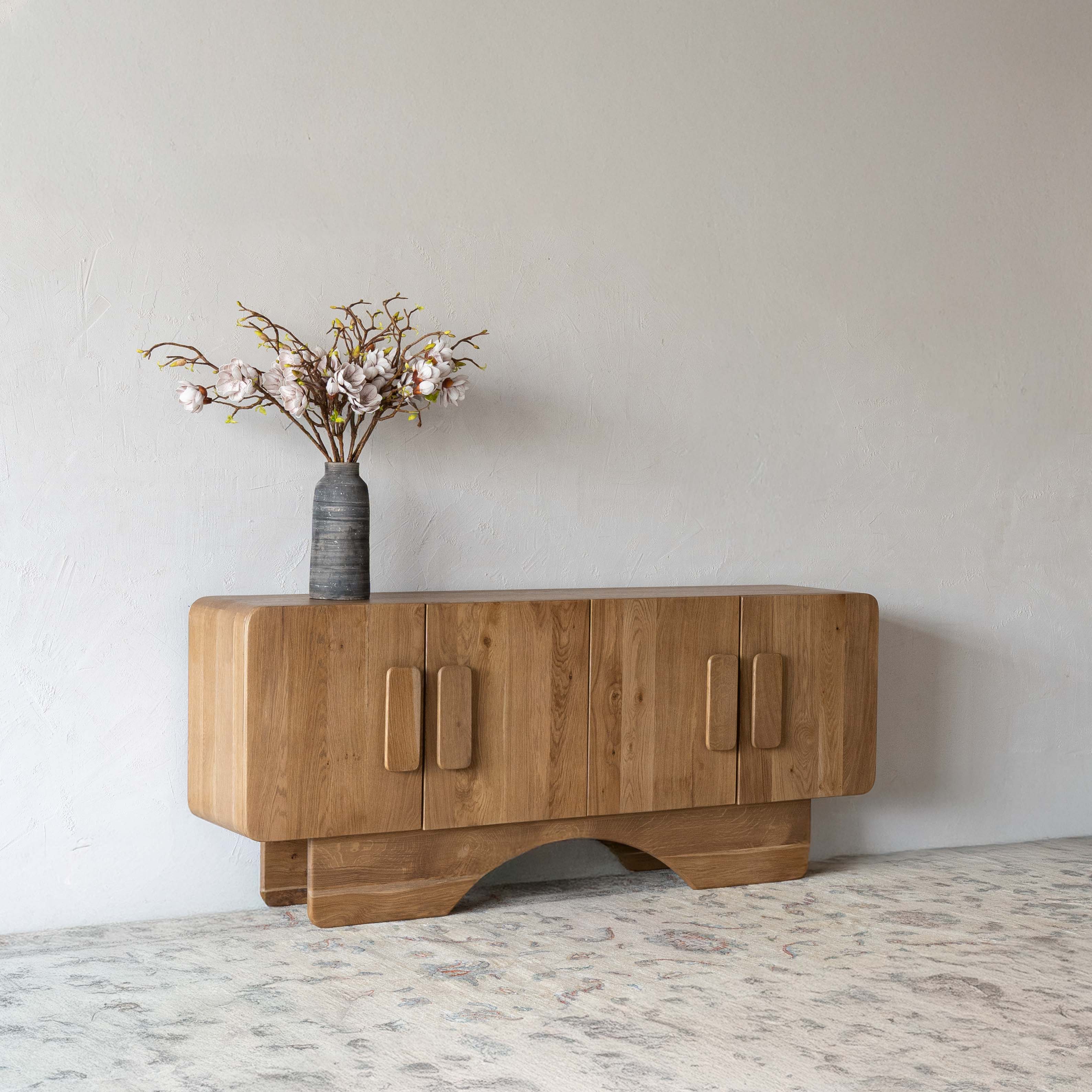Maple Natrual Wood Archway Sideboard - BBF2024077 - TV Units - WS Living Furniture Furniture Store in Dubai
