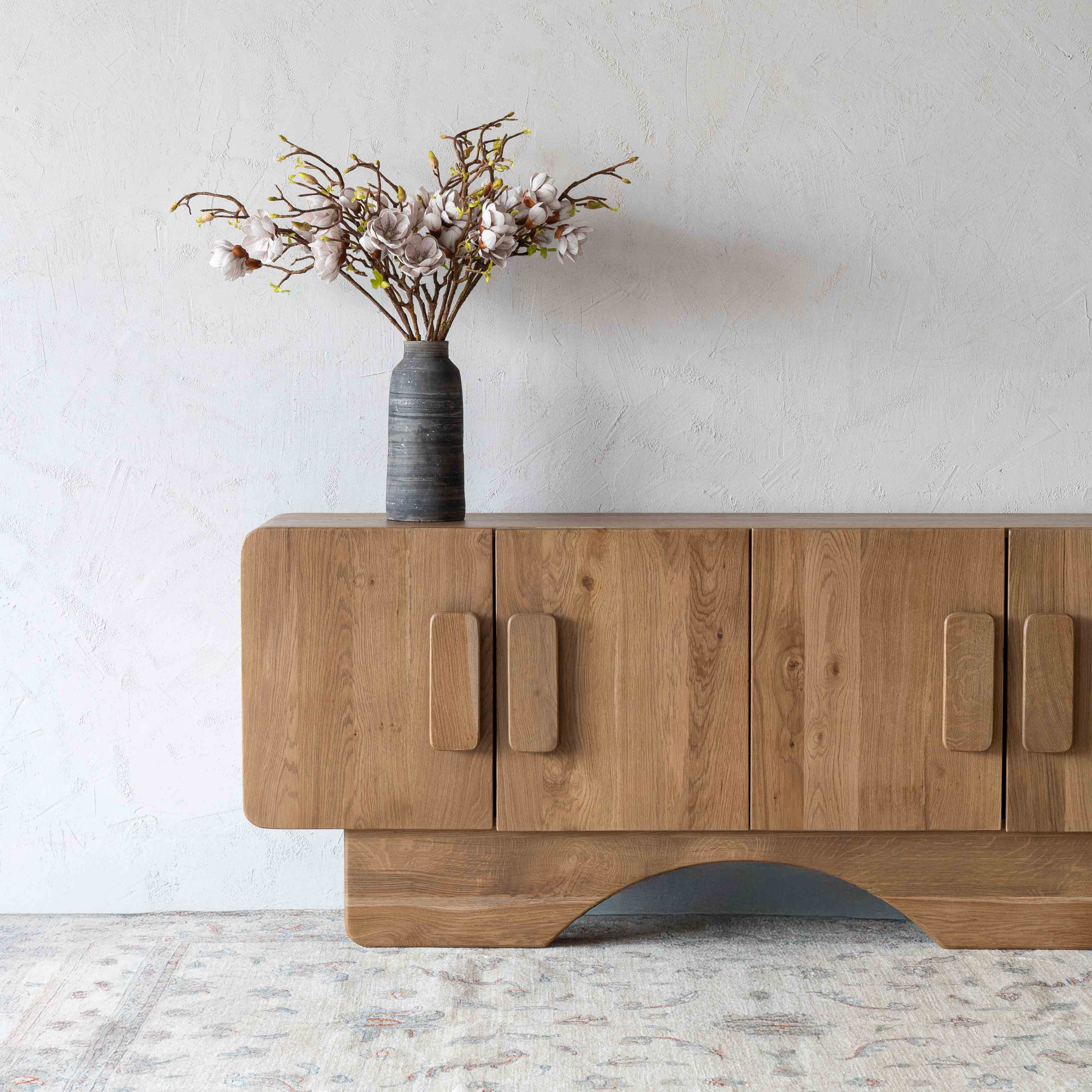 Maple Natrual Wood Archway Sideboard - BBF2024077 - TV Units - WS Living Furniture Furniture Store in Dubai