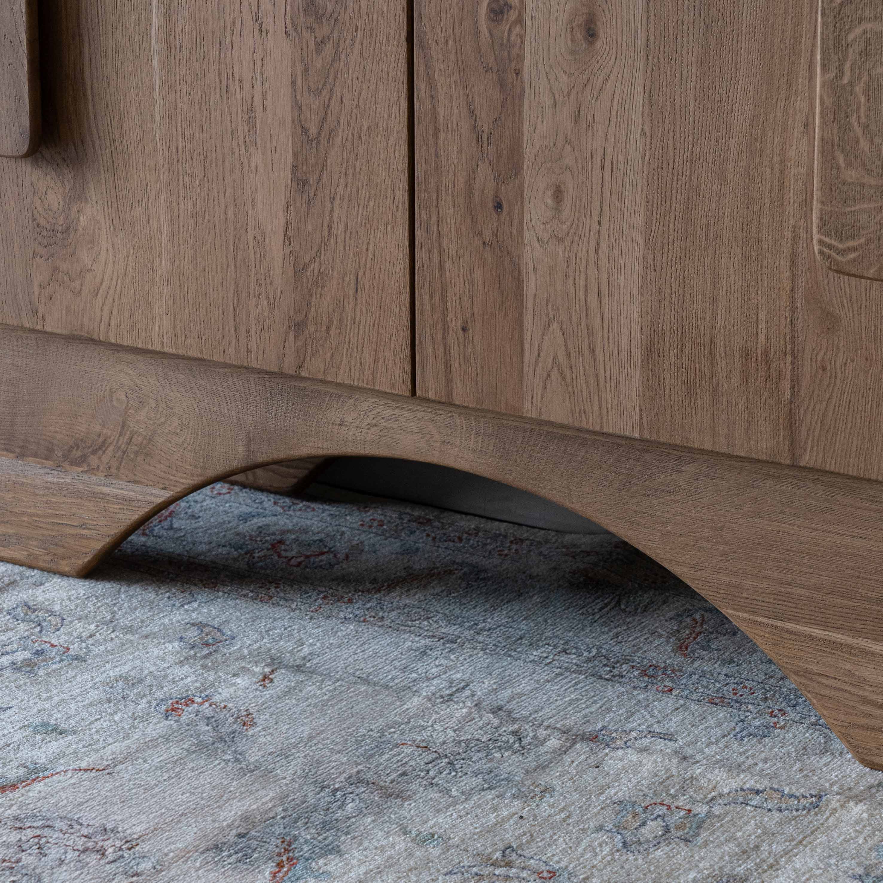 Maple Natrual Wood Archway Sideboard - BBF2024077 - TV Units - WS Living Furniture Furniture Store in Dubai