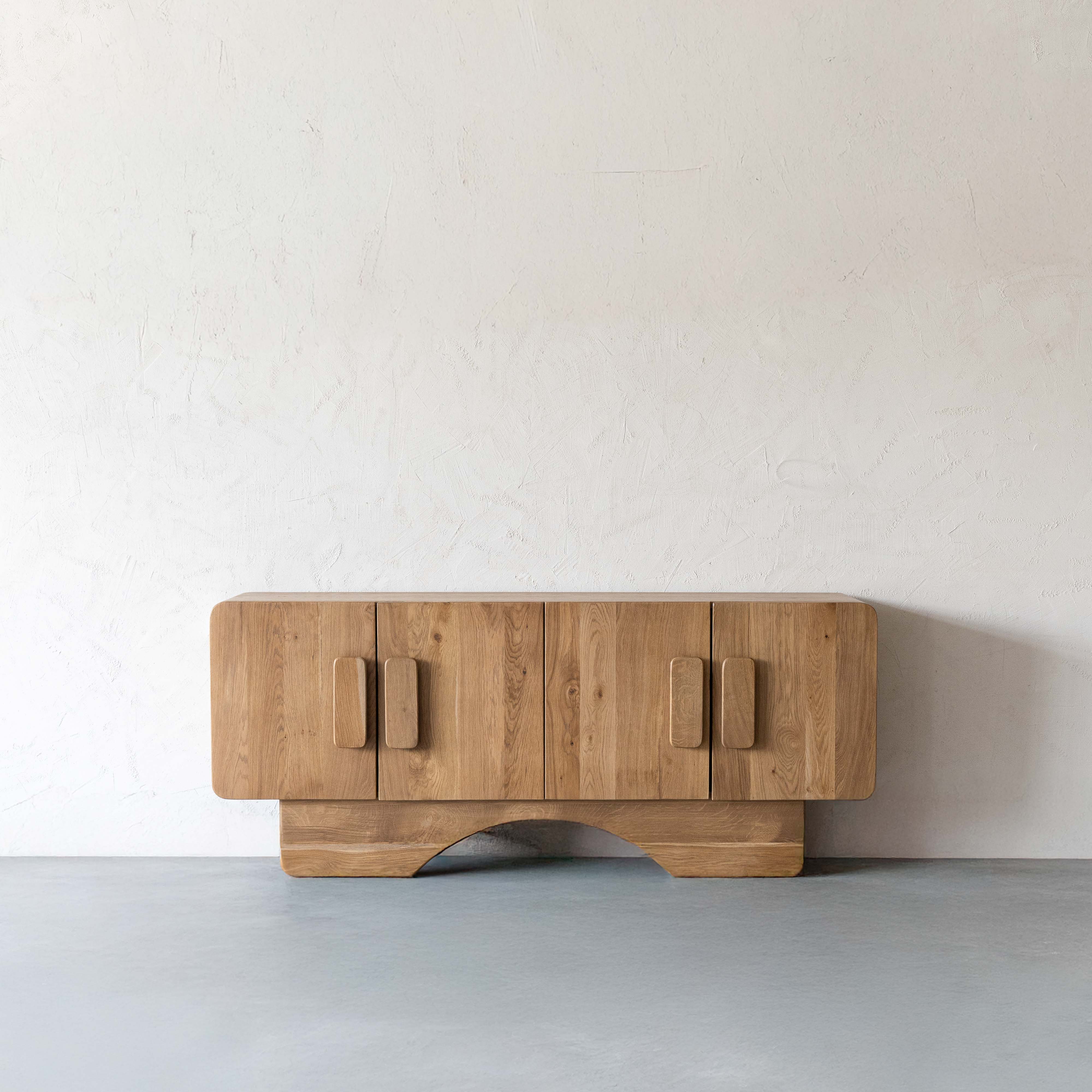 Maple Natrual Wood Archway Sideboard - BBF2024077 - TV Units - WS Living Furniture Furniture Store in Dubai