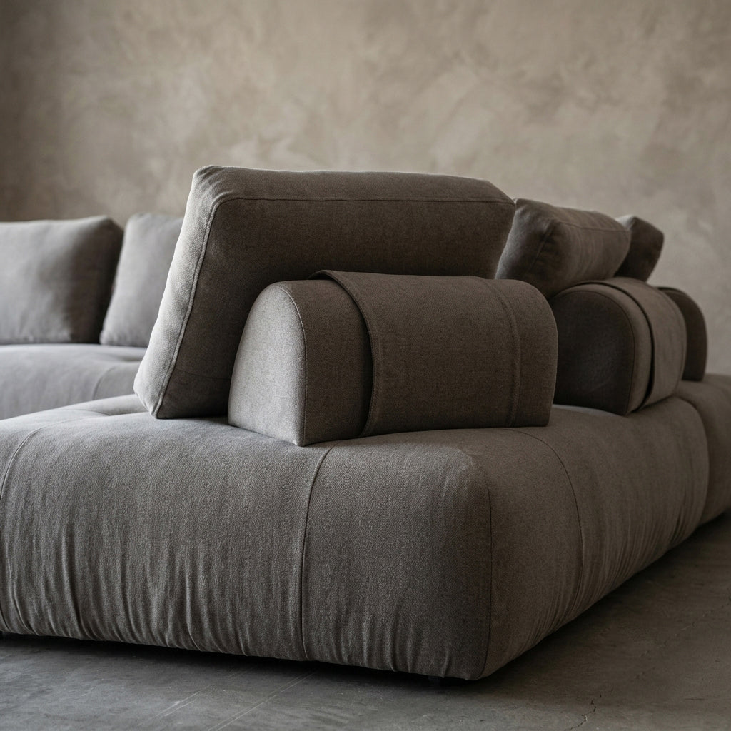 Margaux Modern Sectional Luxury Modular Sofa - CHARCOAL GREY