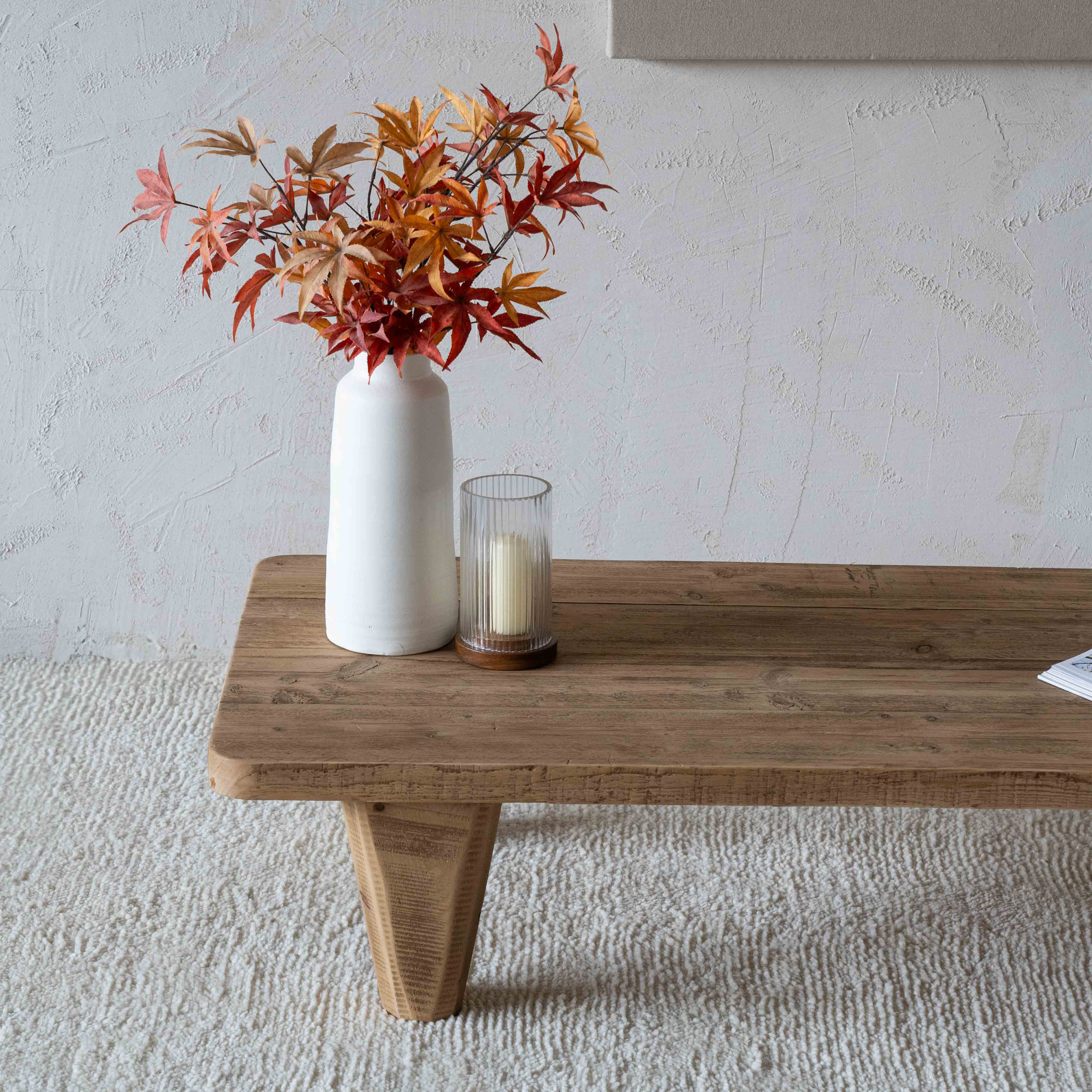 Marmaris Solid Pine Wood Coffee Table - Coffee Table - WS Living - UAE Modern Home Furniture Stores in Dubai