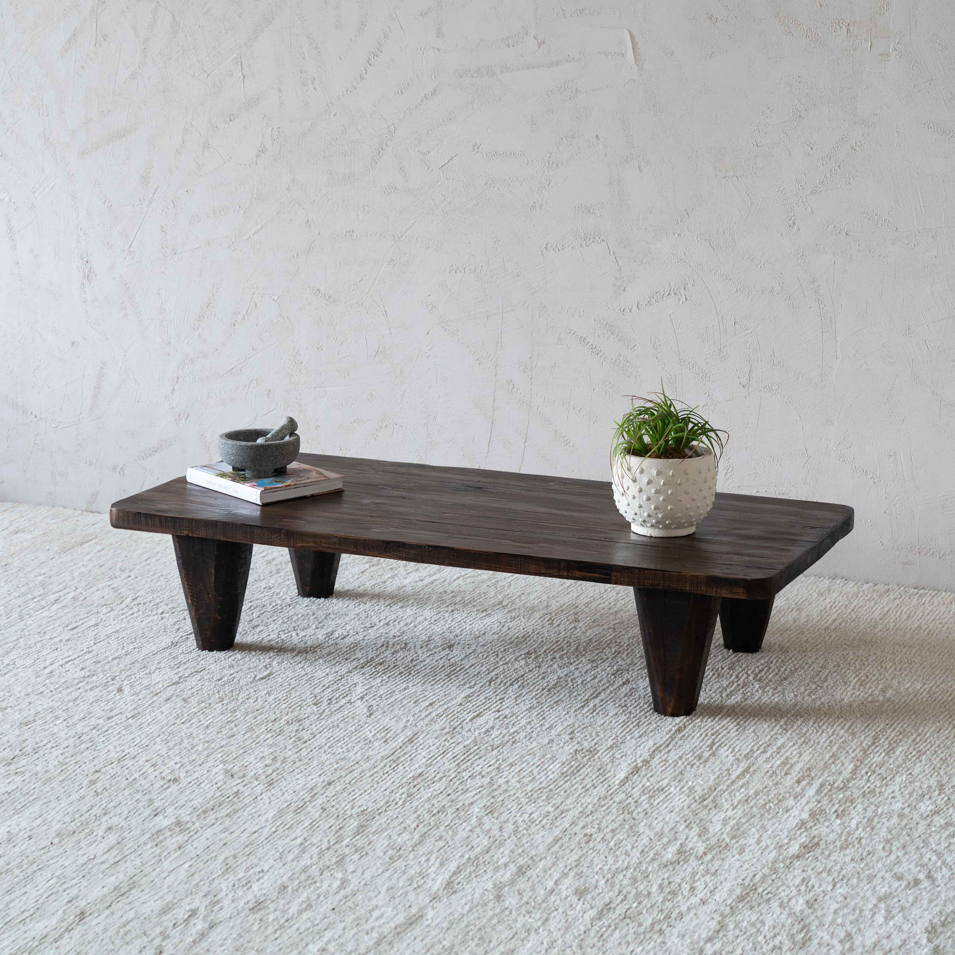 Marmaris Solid Pine Wood Coffee Table - Coffee Table - WS Living - UAE Modern Home Furniture Stores in Dubai