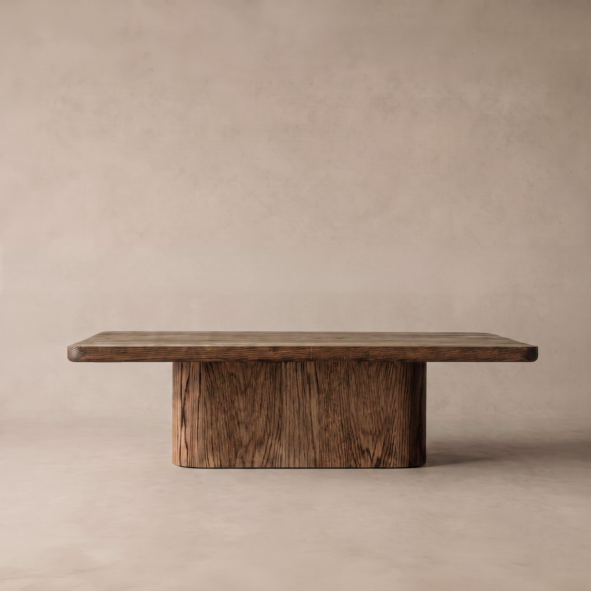 Marmaris Solid Oak Wood Big Square Coffee Table