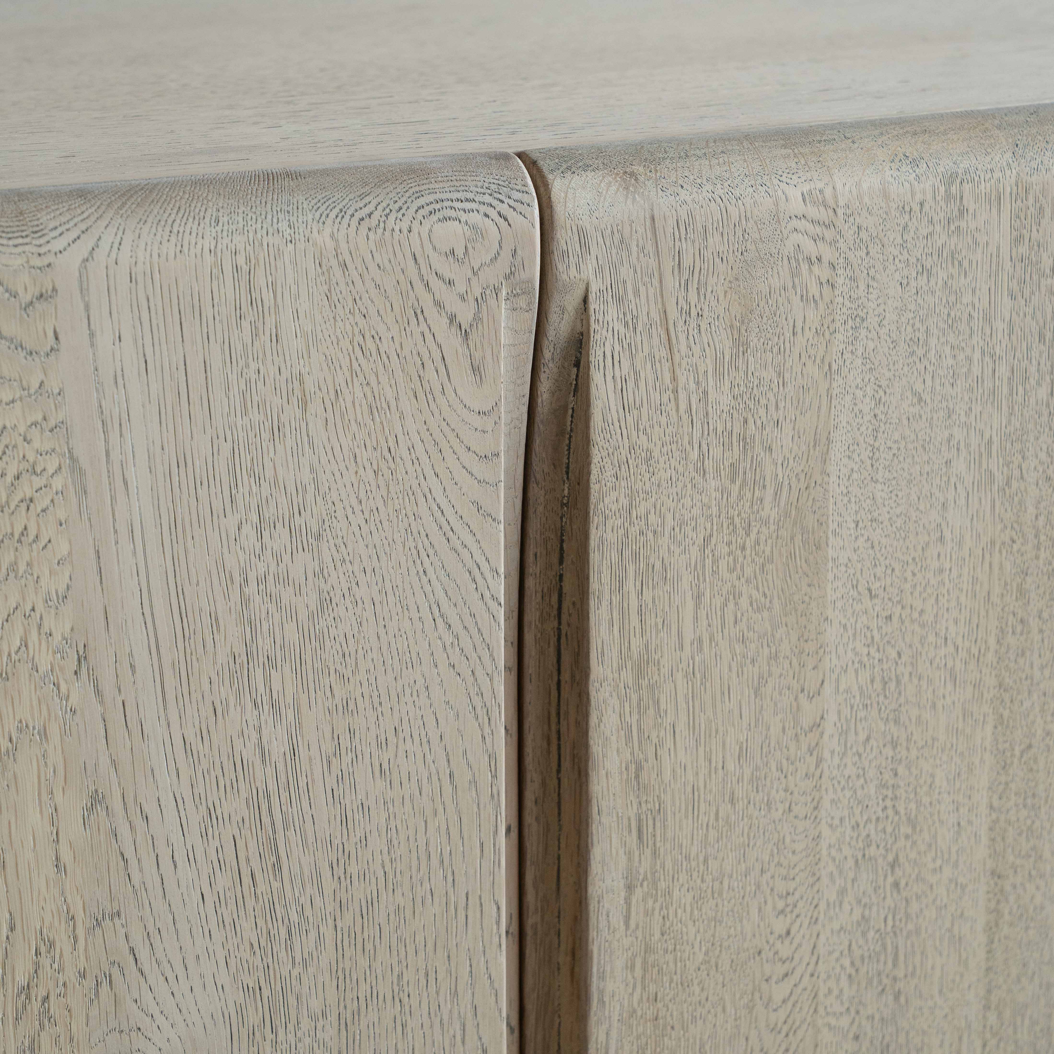 Marston Tapered Classic Style Oak Wood TV Unit - NATURAL