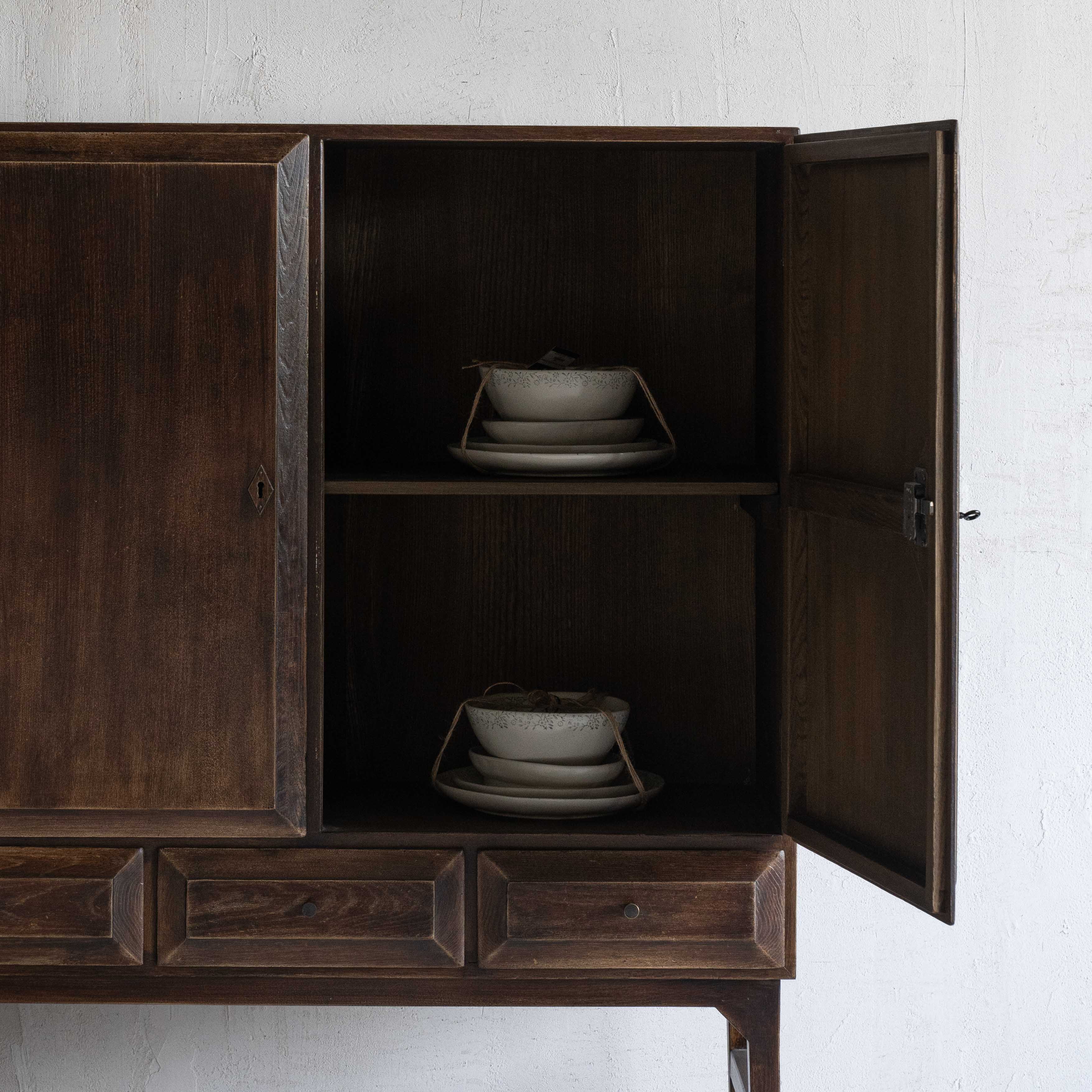 Mila Vintage Style Artisan Storage Cabinet - Cabinets - WS Living Furniture Furniture Store in Dubai