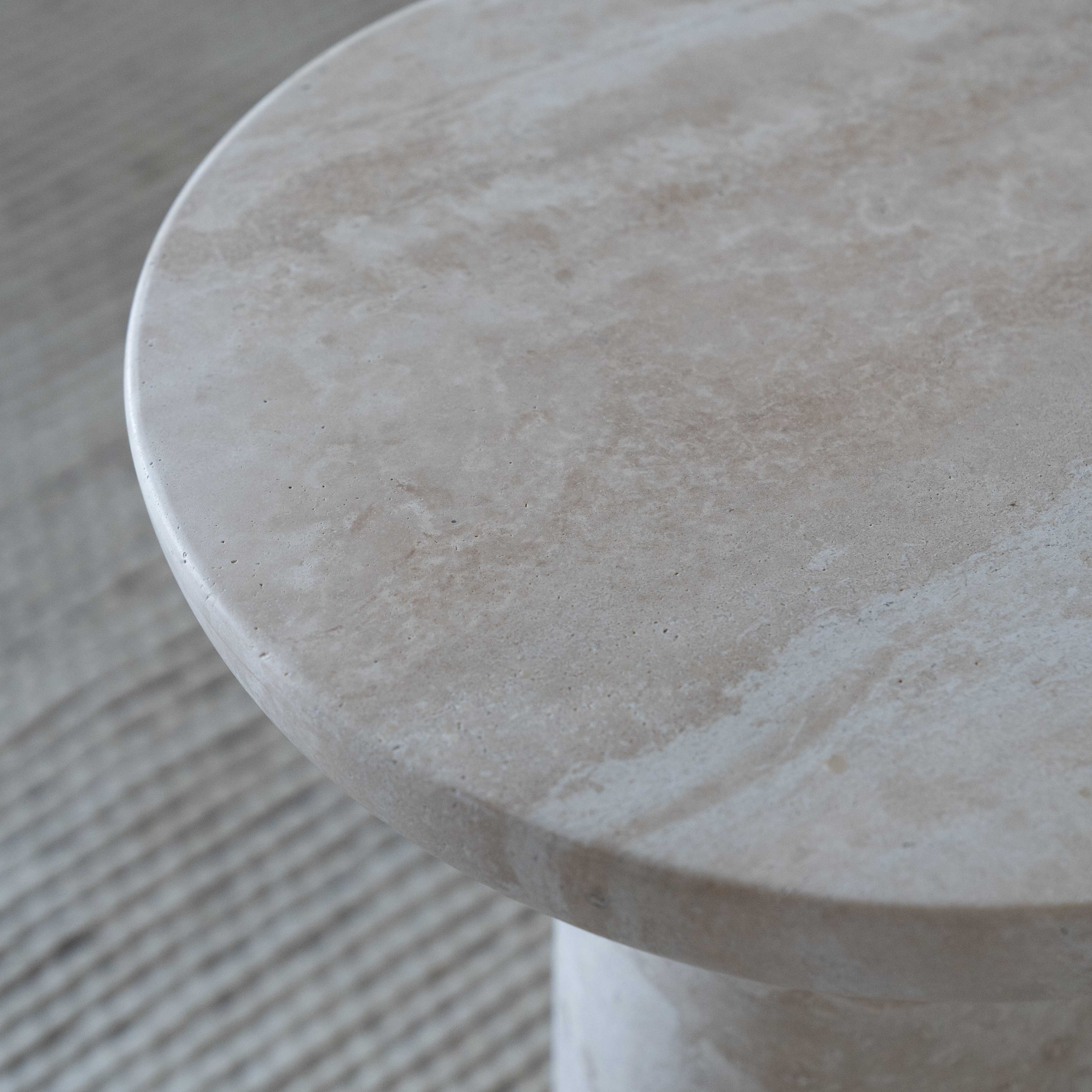 Milan Modern Natural Marble End Side Table | Accent Table - Side Tables - WS Living Furniture Furniture Store in Dubai