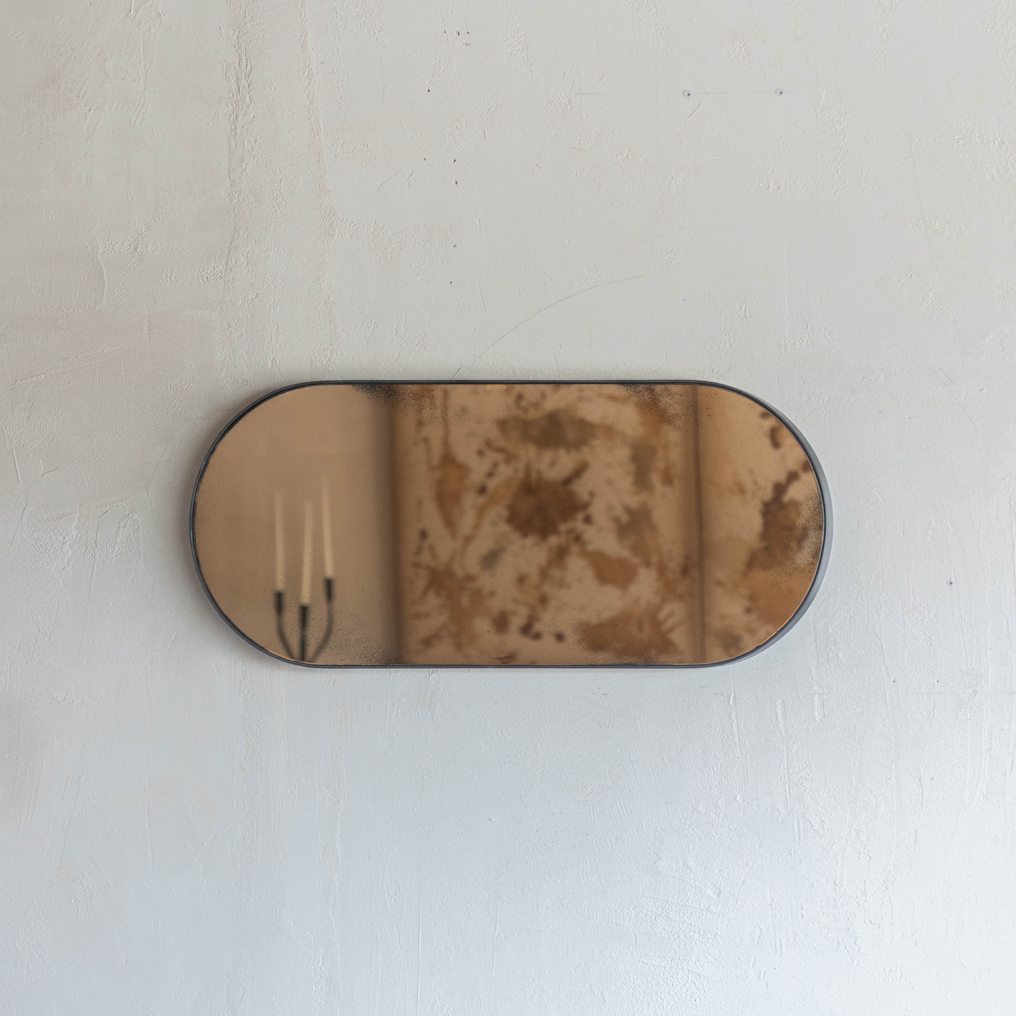 Milla Amber Rustic Wall Mirror