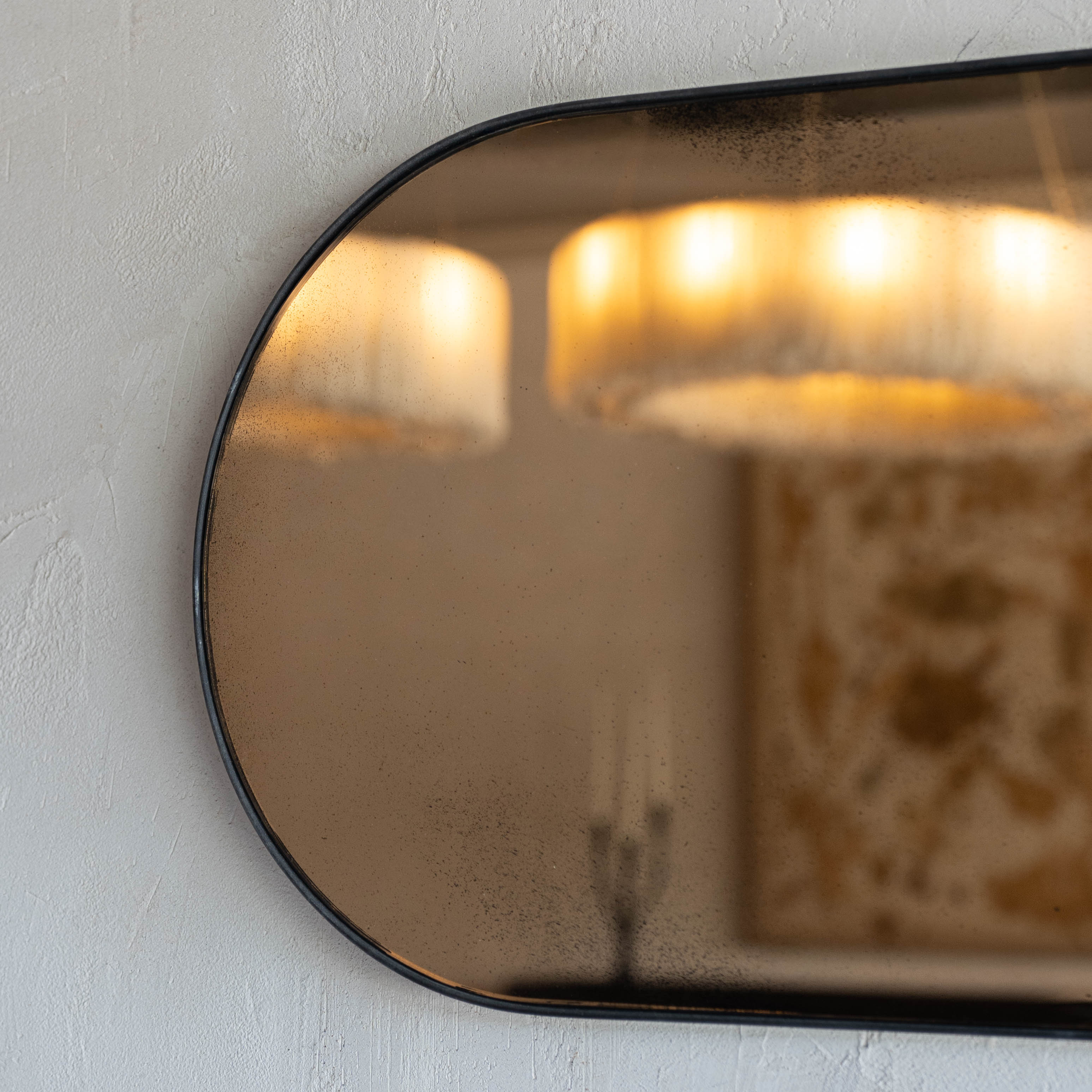 Milla Amber Rustic Wall Mirror