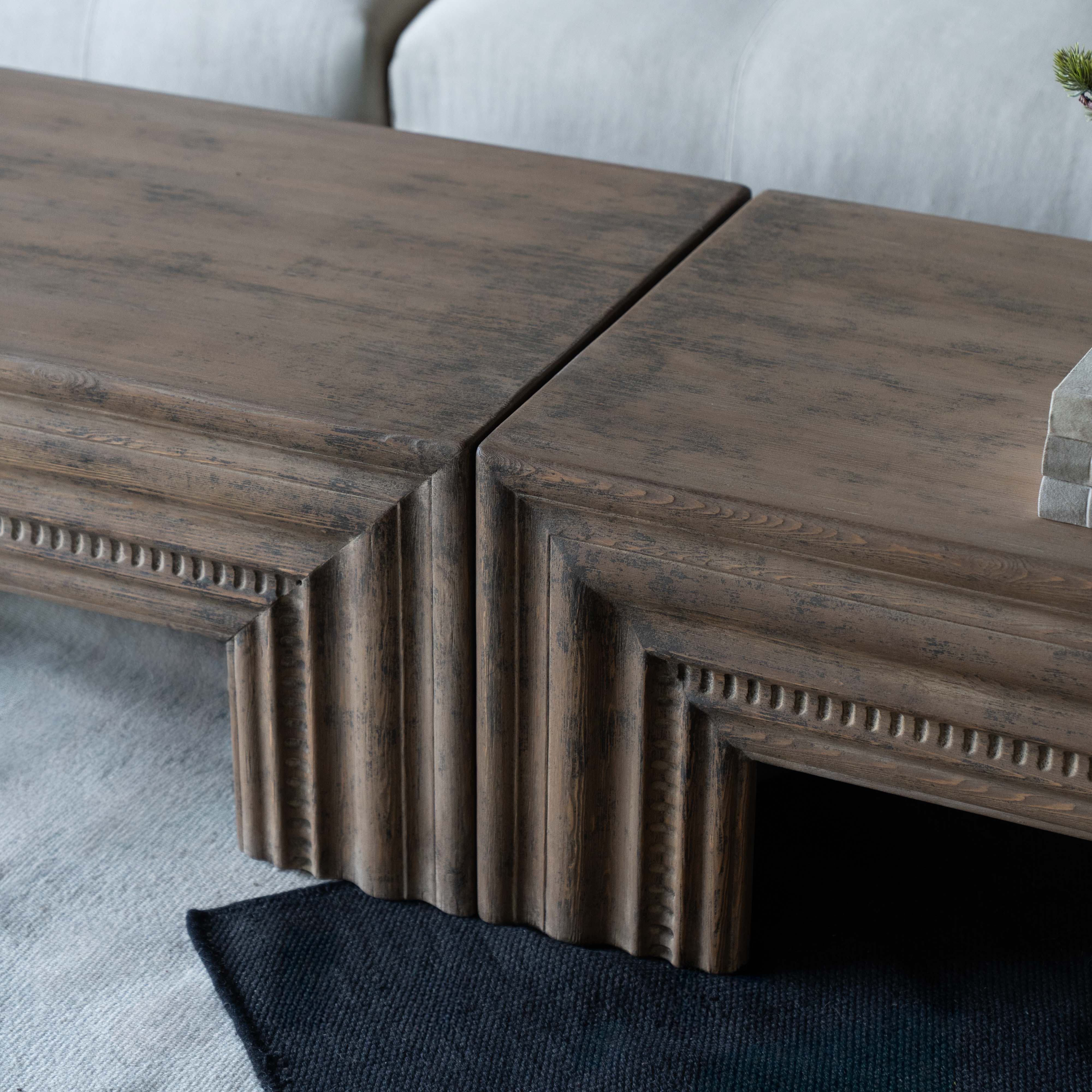 Milo Solid Oak Wood Coffee Table - Coffee Tables - WS Living Furniture Furniture Store in Dubai