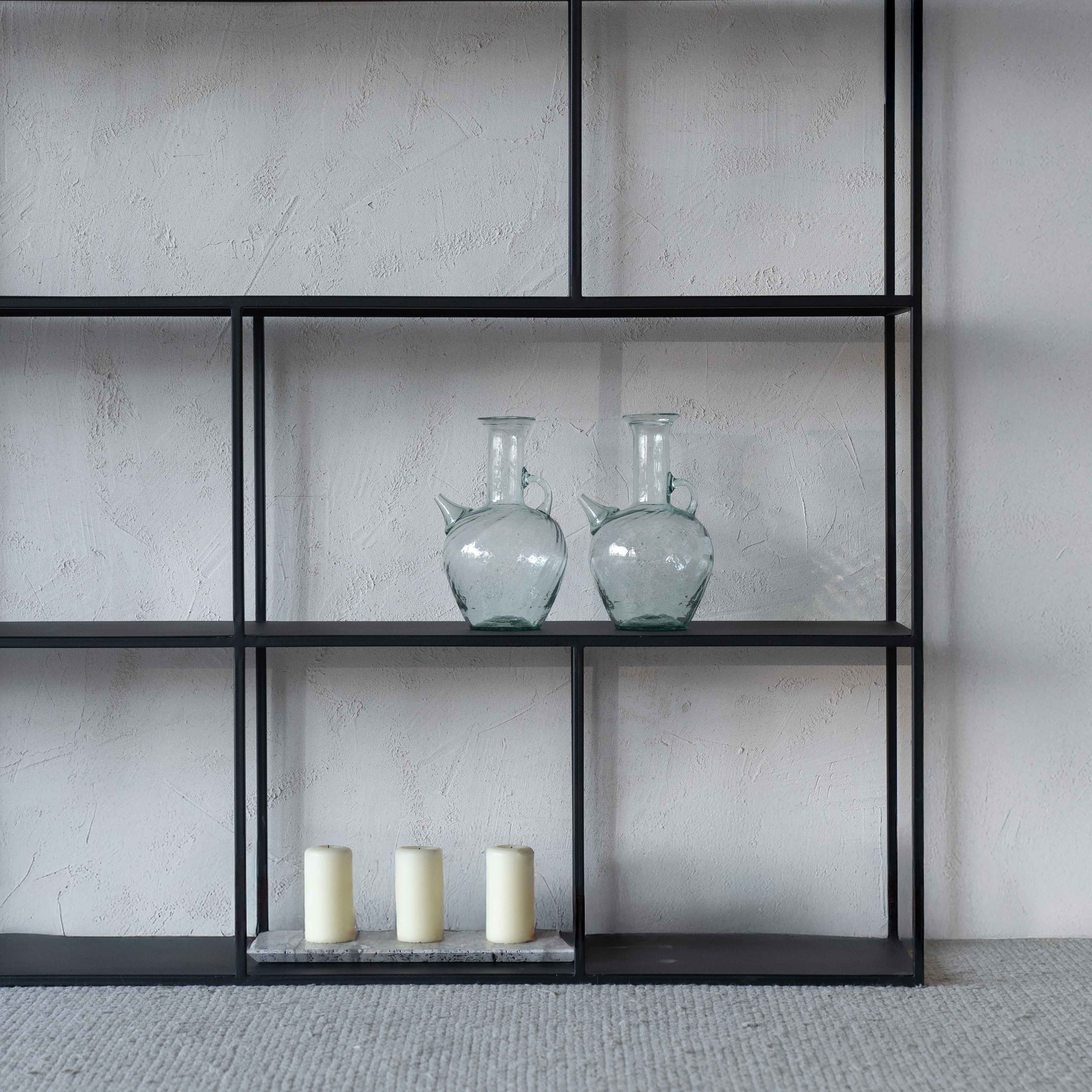 Monochrome big Column Powder Coated Steel Book Shelf - Shelf - WS Living Furniture Home Furniture Stores in Dubai