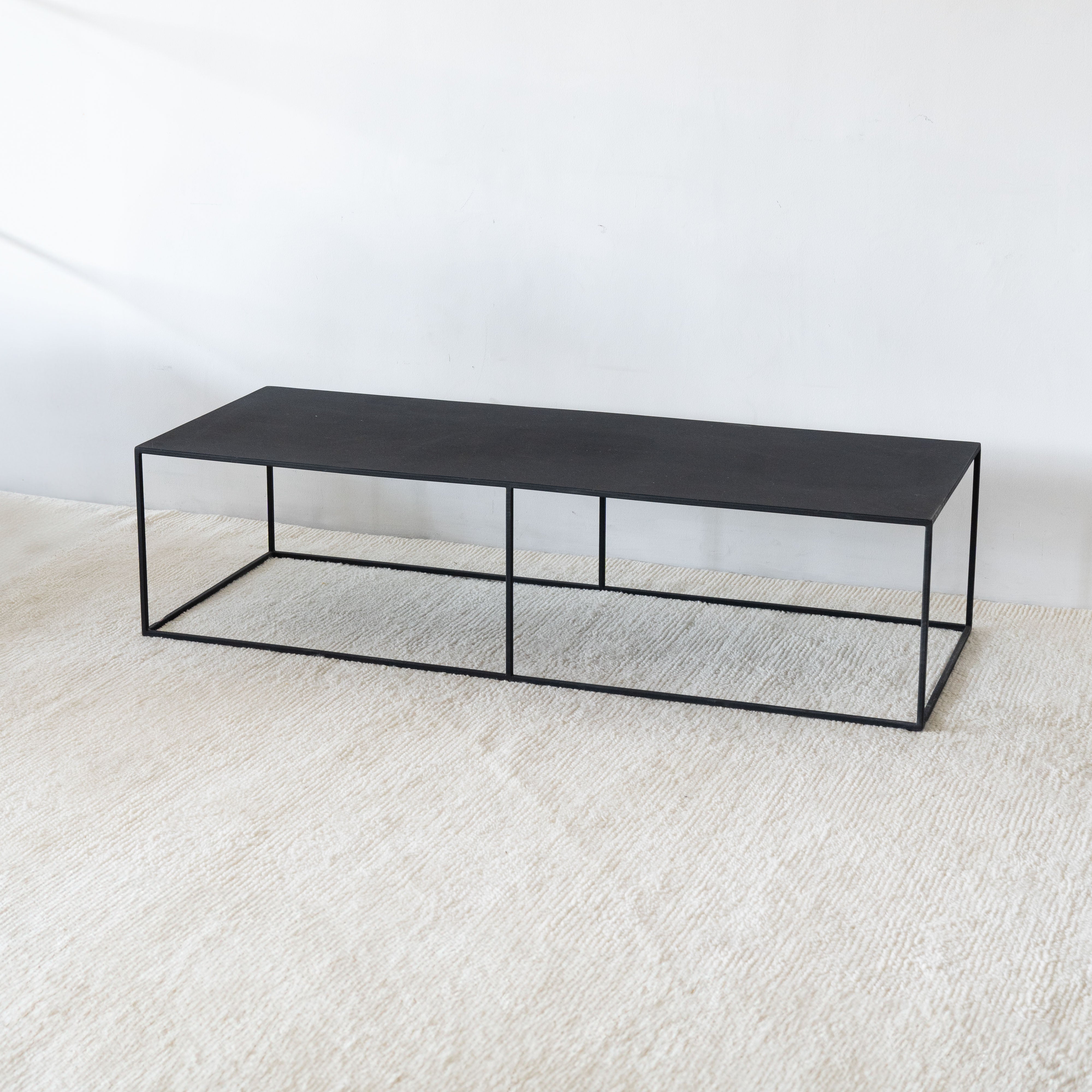 Monochrome Black Powder Coated Coffee Table - - WS Living Furniture Furniture Store in Dubai