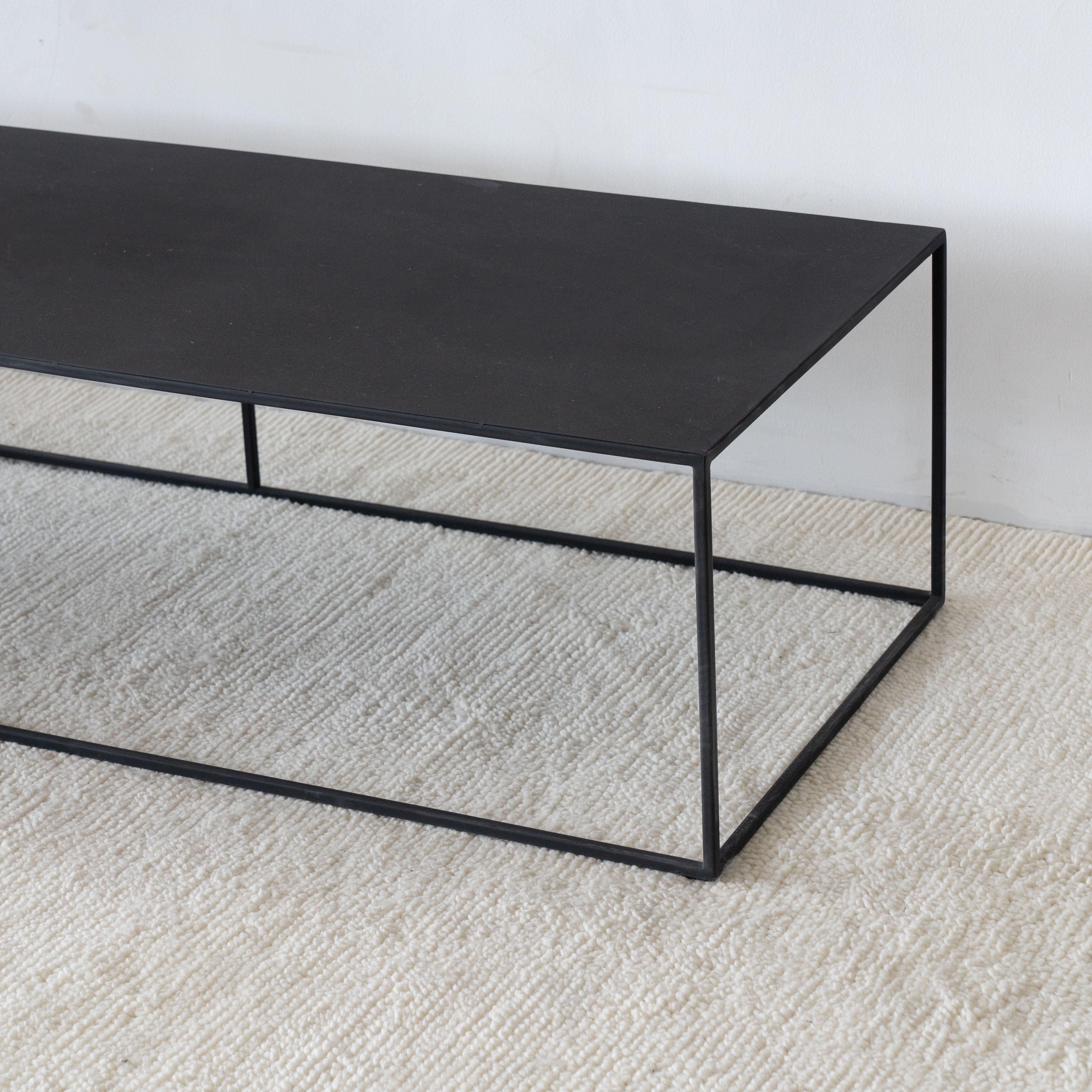 Monochrome Black Powder Coated Coffee Table - - WS Living - UAE Modern Home Furniture Stores in Dubai