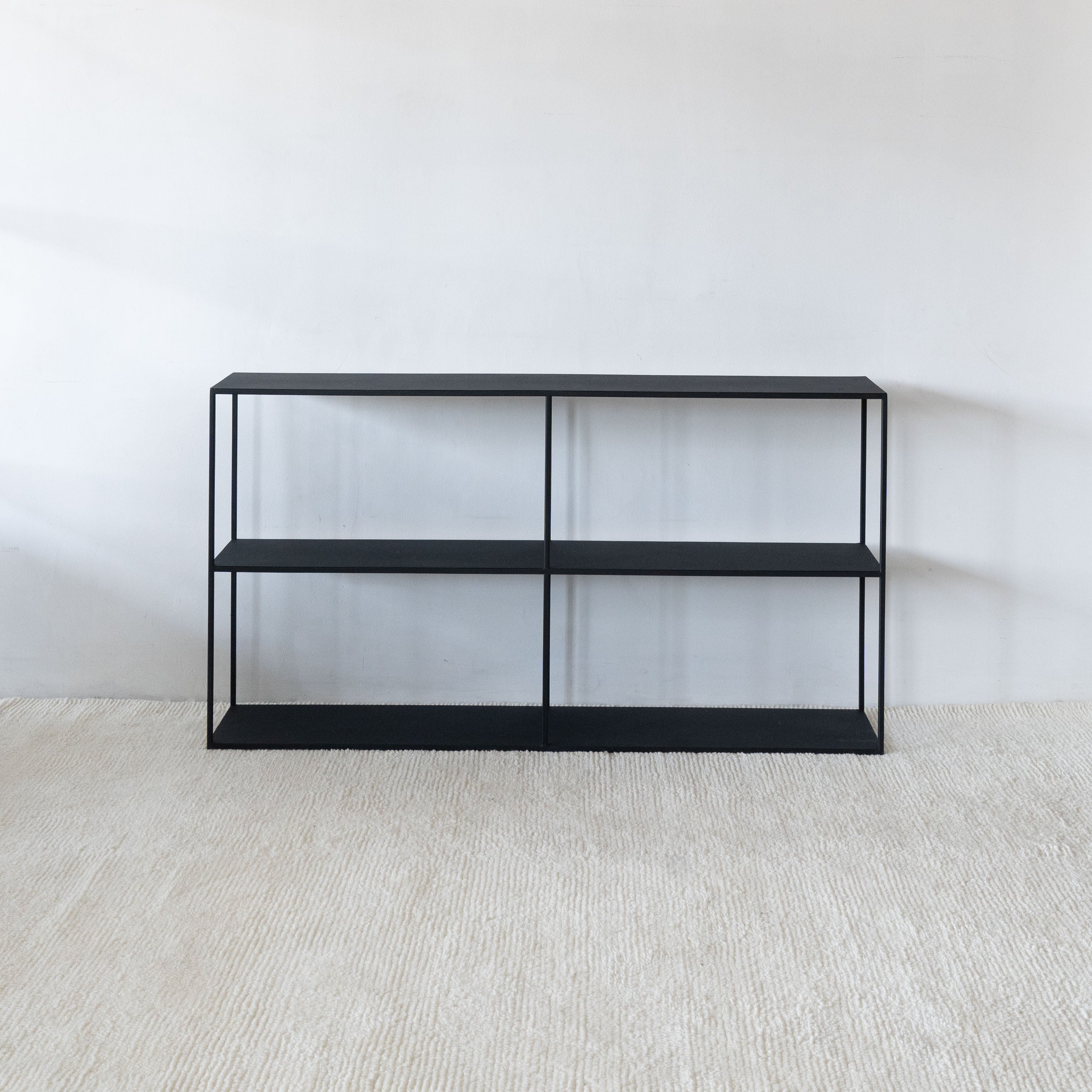 Monochrome Black Powder Coated Console - Medium - - WS Living - UAE Modern Home Furniture Stores in Dubai