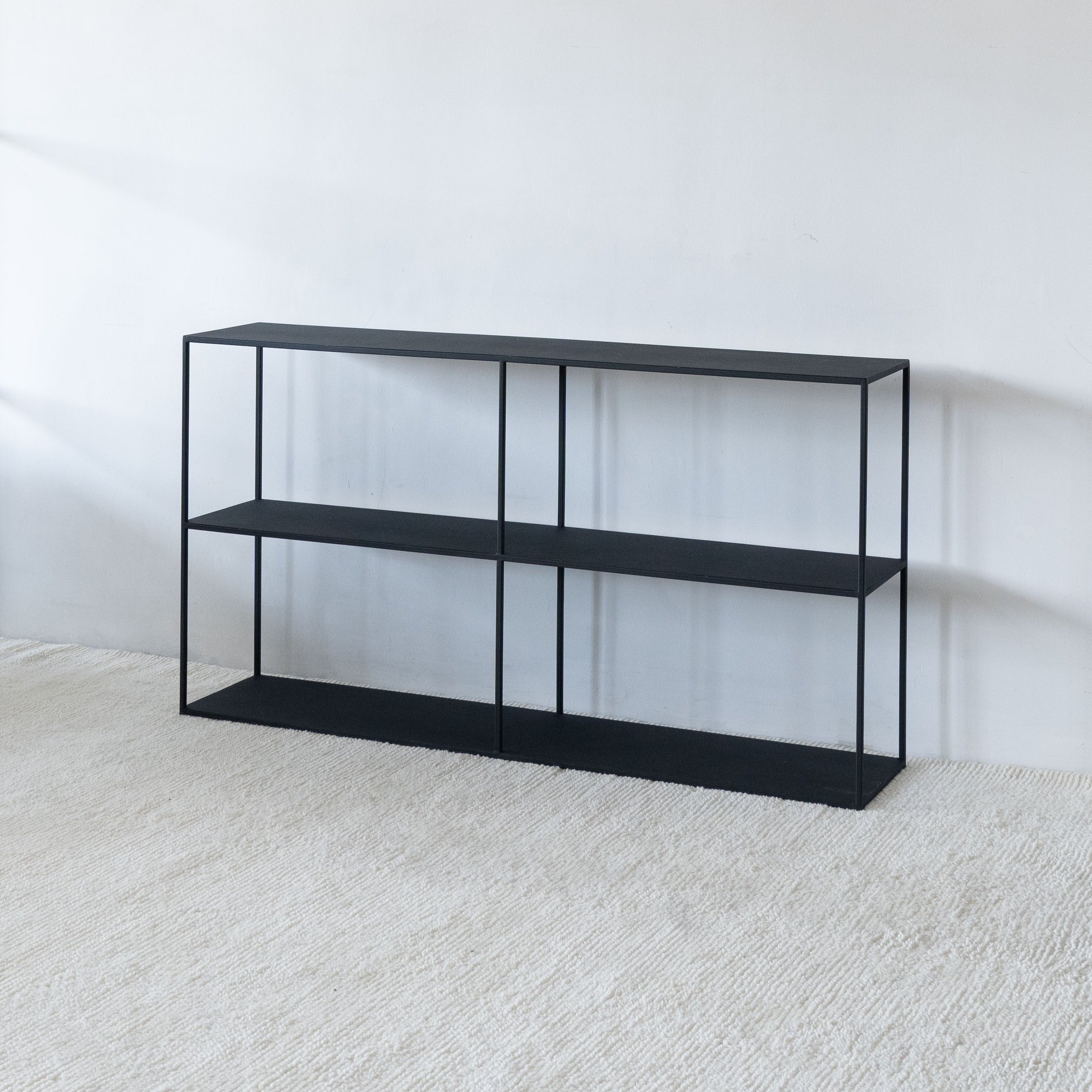 Monochrome Black Powder Coated Console - Medium - - WS Living - UAE Modern Home Furniture Stores in Dubai