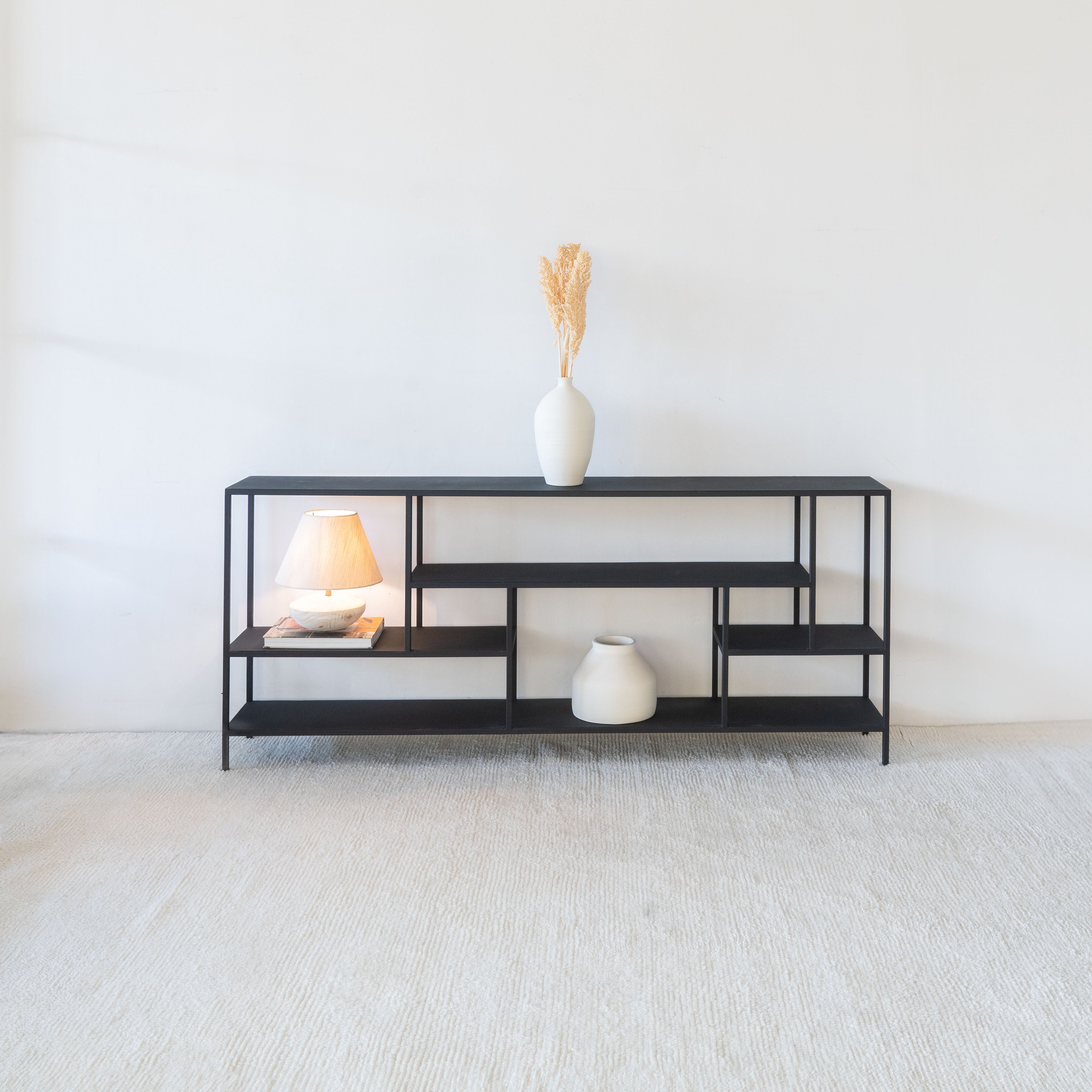 Monochrome Black Powder Coated Console - Large - Consoles - WS Living Furniture  Furniture Store in Dubai