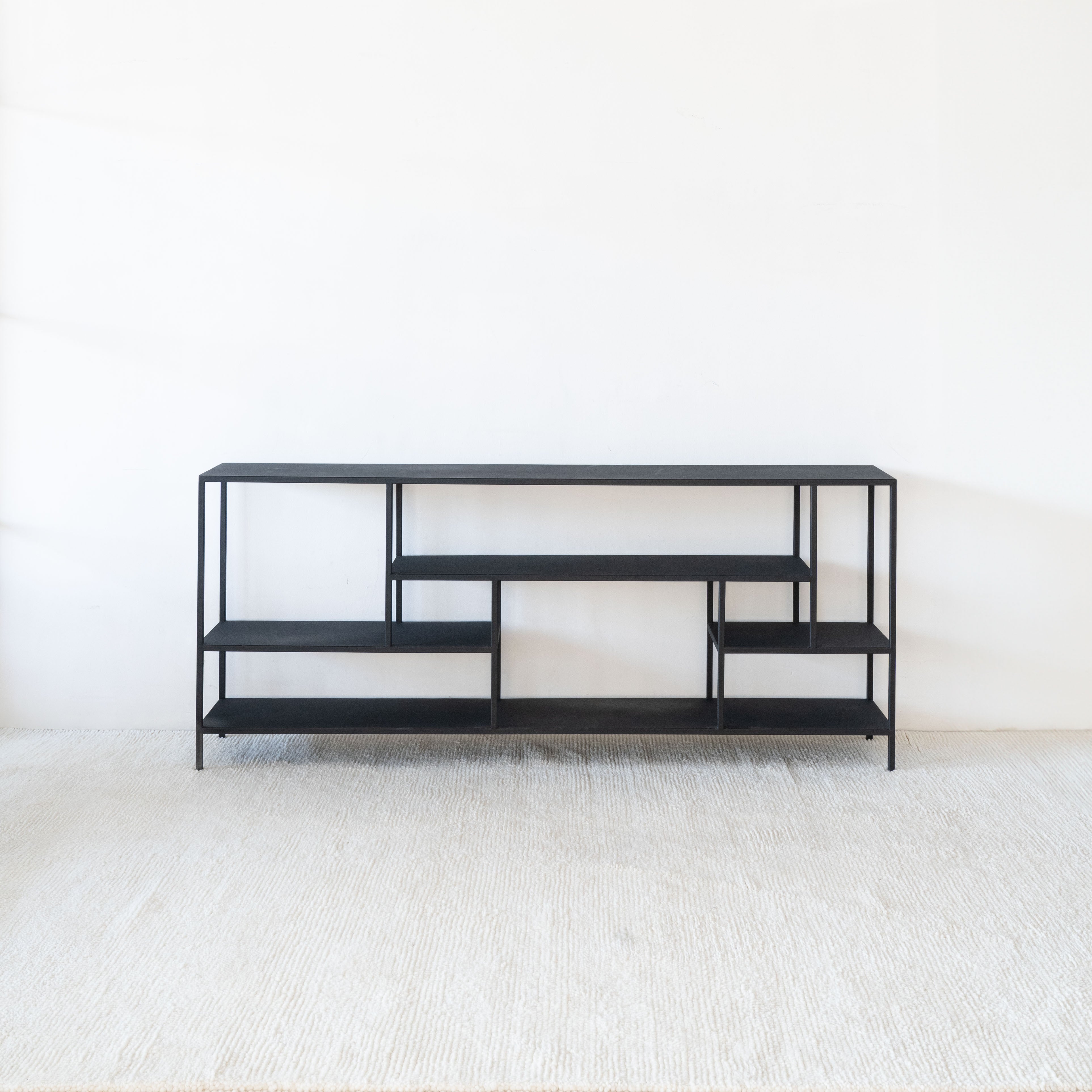Monochrome Black Powder Coated Console - Large - Consoles - WS Living - UAE Modern Home Furniture Stores in Dubai