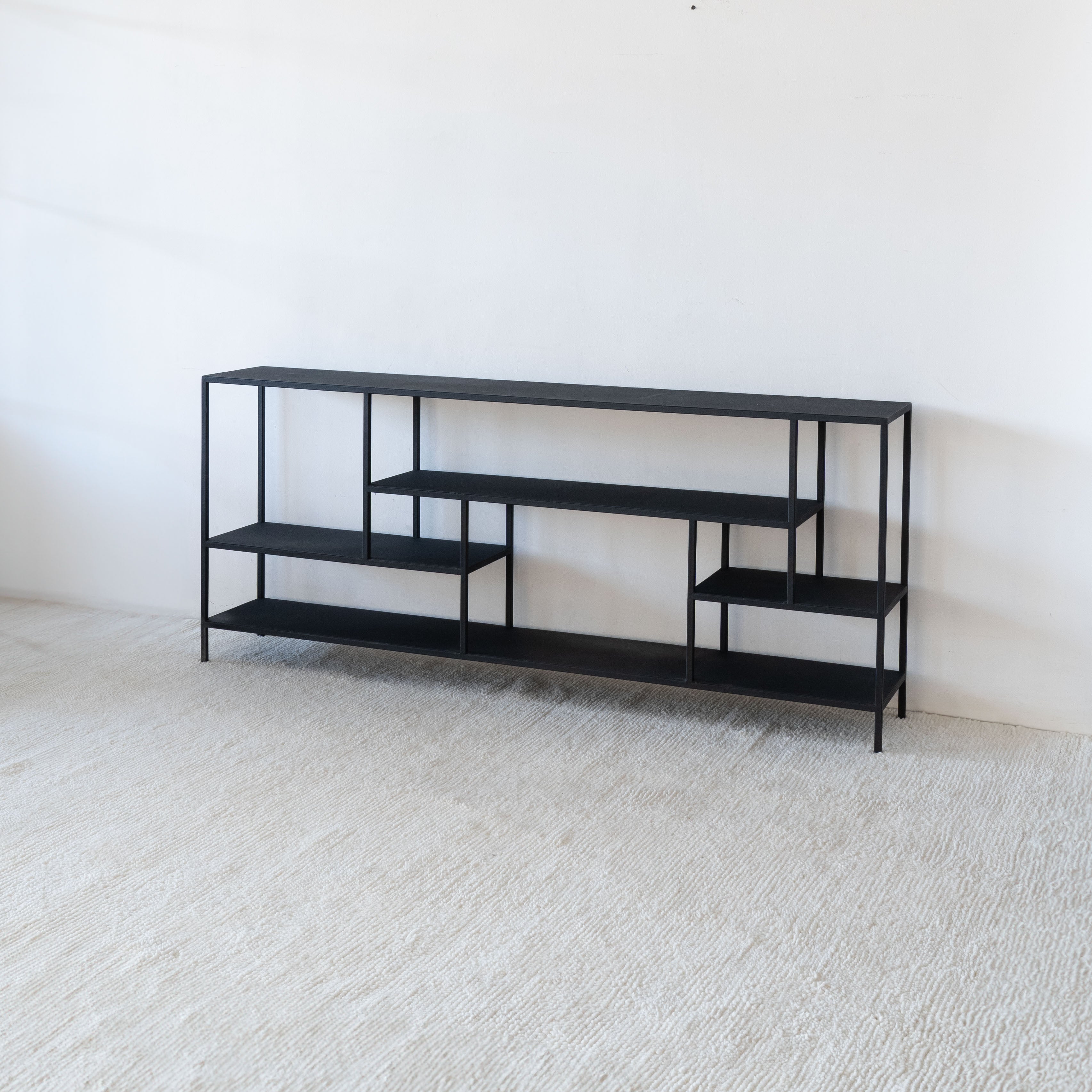 Monochrome Black Powder Coated Console - Large - Consoles - WS Living - UAE Modern Home Furniture Stores in Dubai