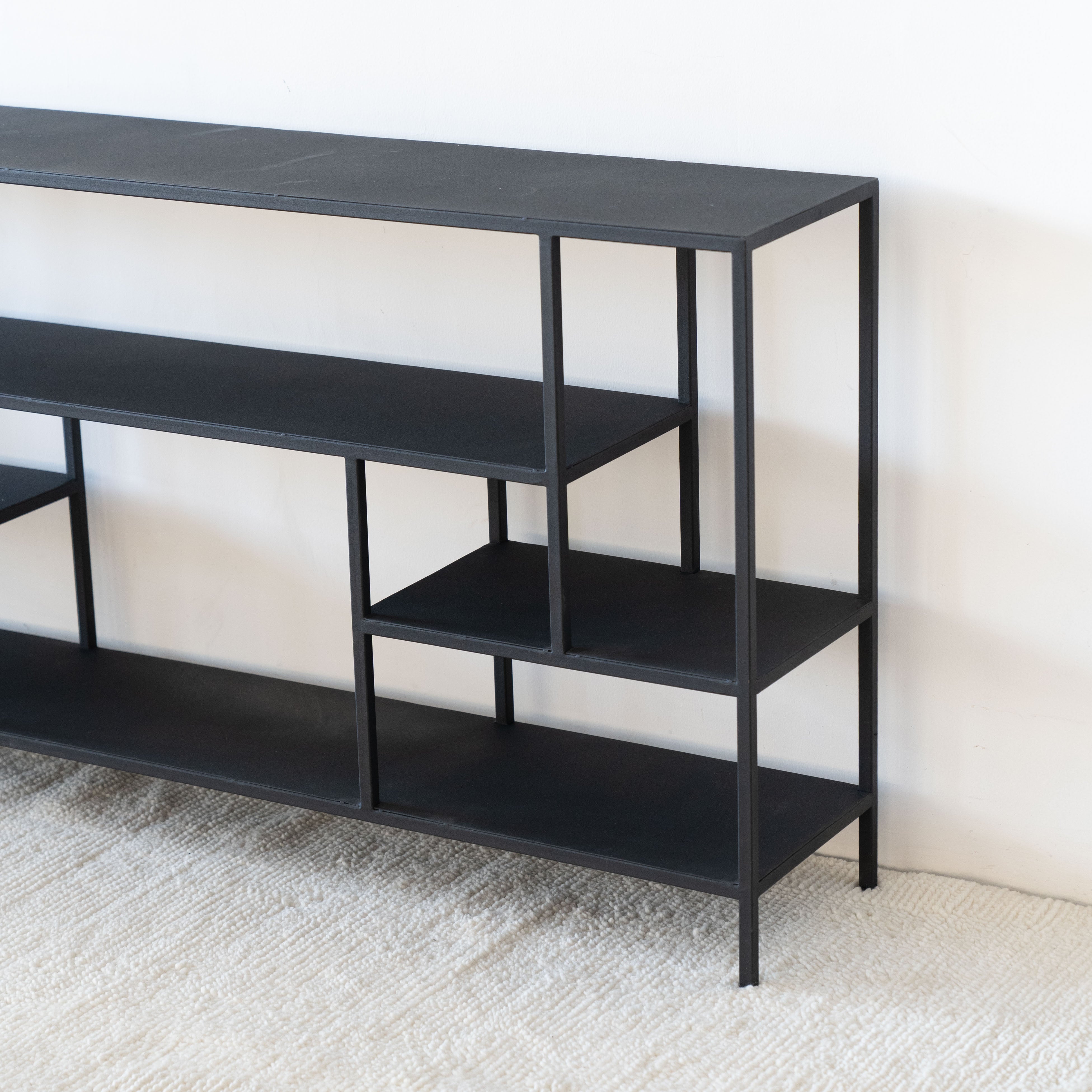 Monochrome Black Powder Coated Console - Large - Consoles - WS Living - UAE Modern Home Furniture Stores in Dubai