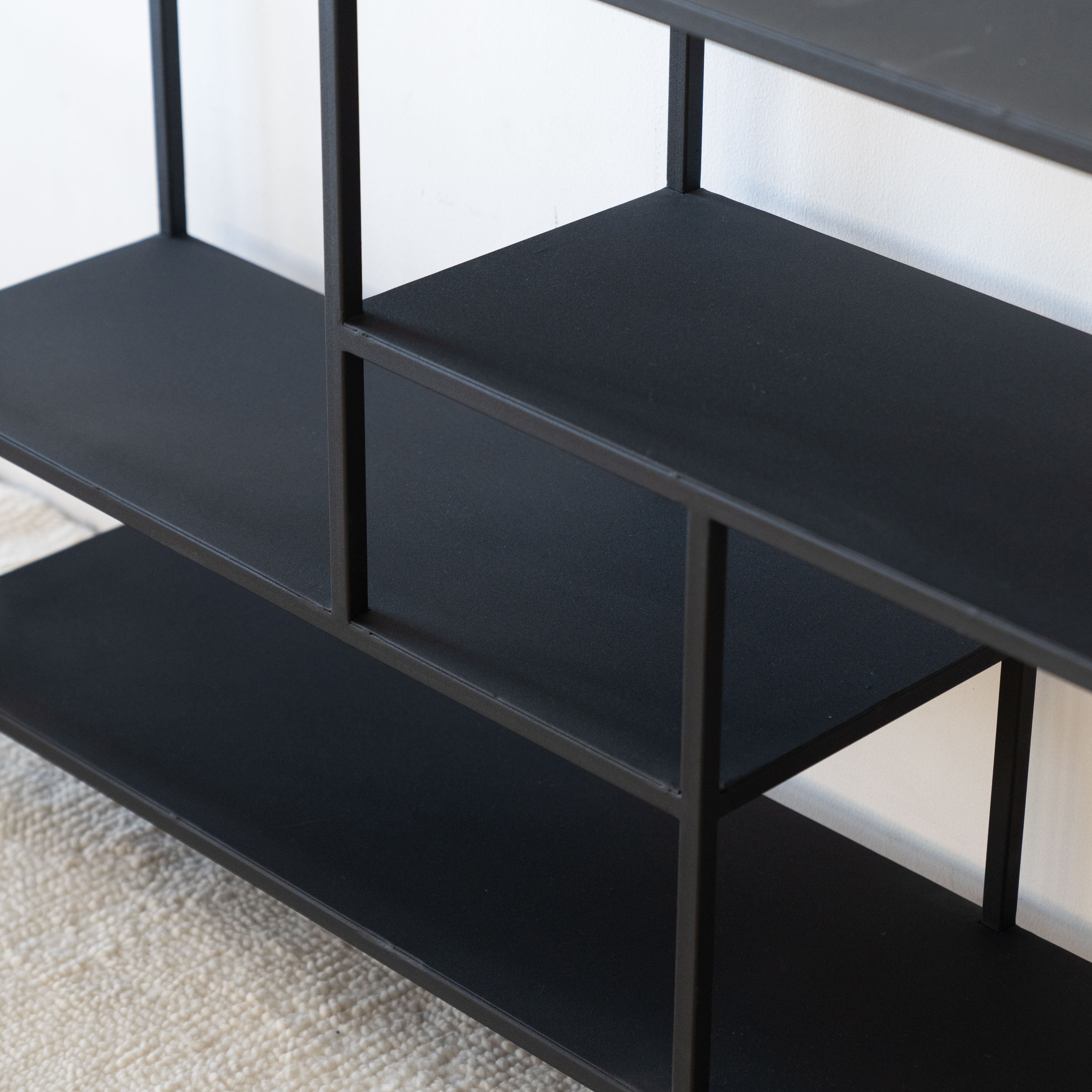 Monochrome Black Powder Coated Console - Large - Consoles - WS Living - UAE Modern Home Furniture Stores in Dubai