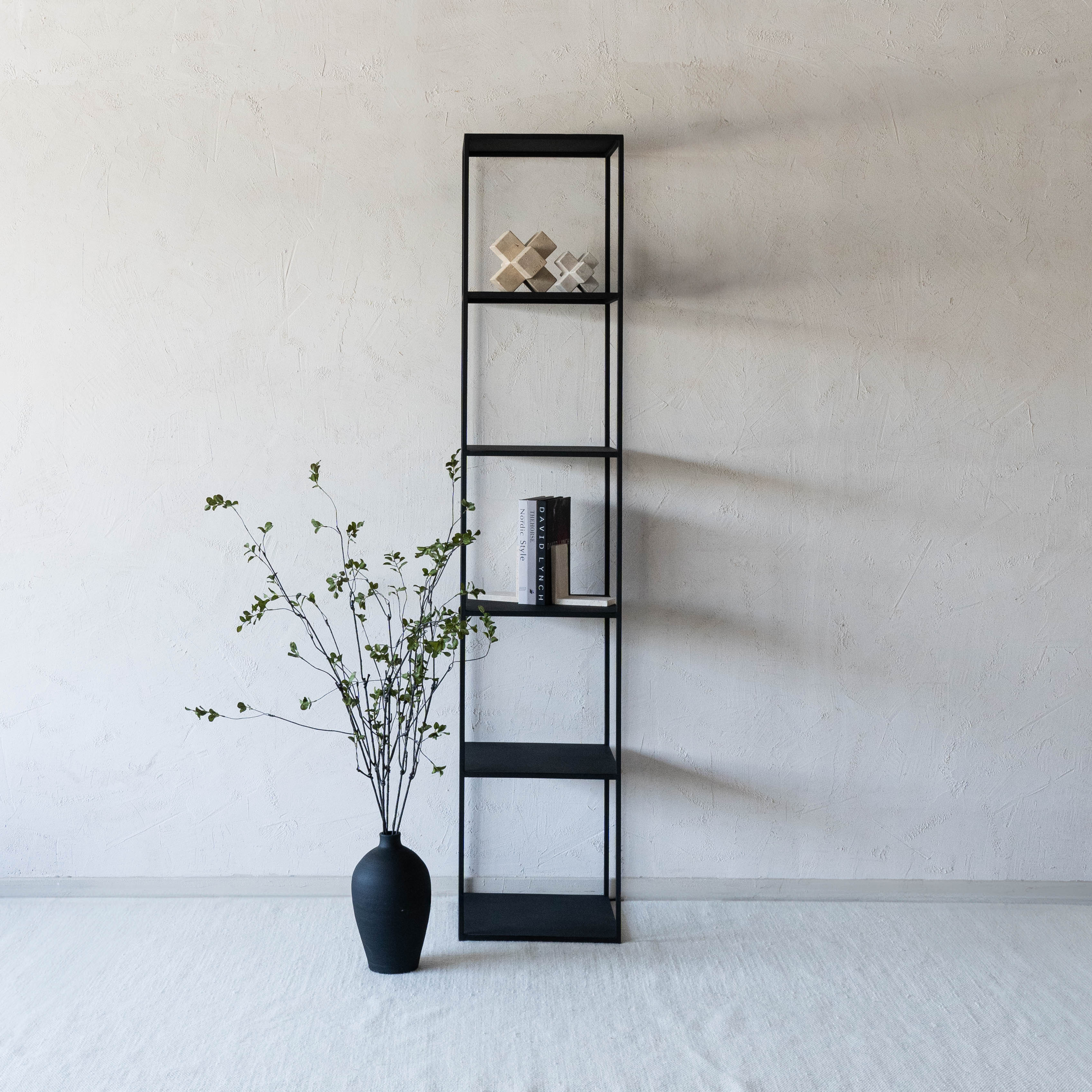 Monochrome Single Powder Coated Steel Shelf - Small - Shelves - WS Living Furniture Furniture Store in Dubai