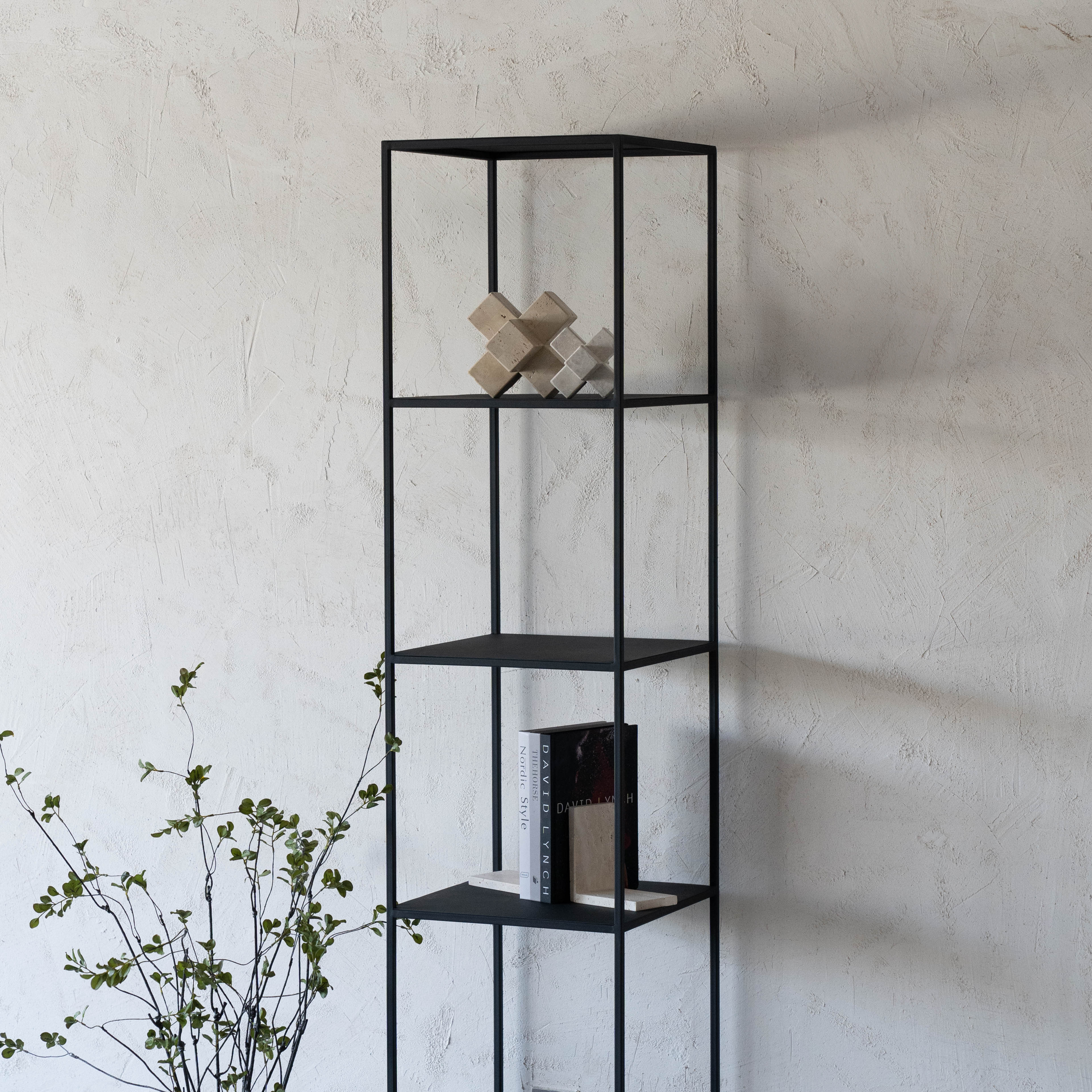 Monochrome Single Powder Coated Steel Shelf - Small - Shelves - WS Living Furniture Furniture Store in Dubai