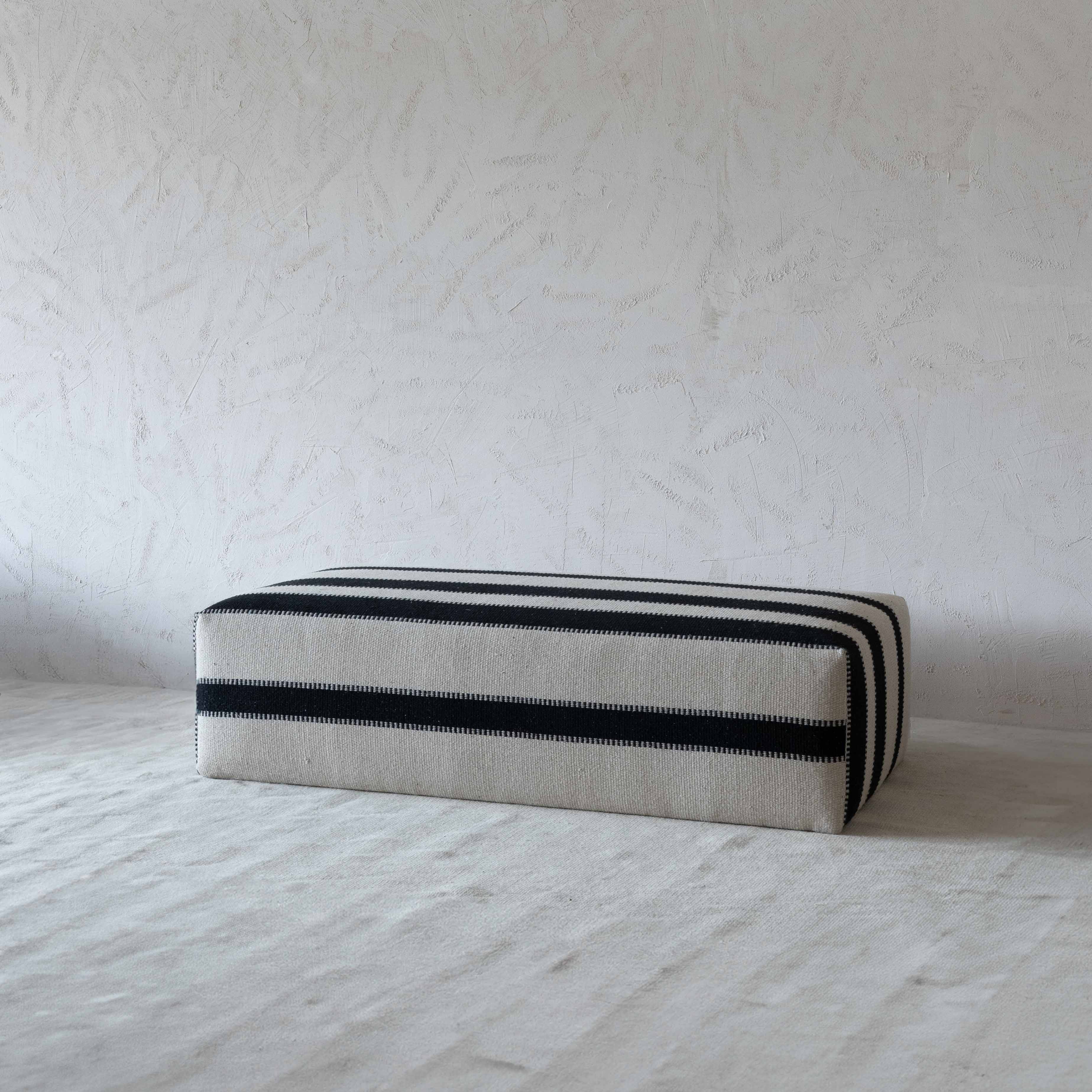 Nouf Modern Beige & Black Fabric Coffee Table - Coffee Tables - WS Living - UAE Modern Home Furniture Stores in Dubai