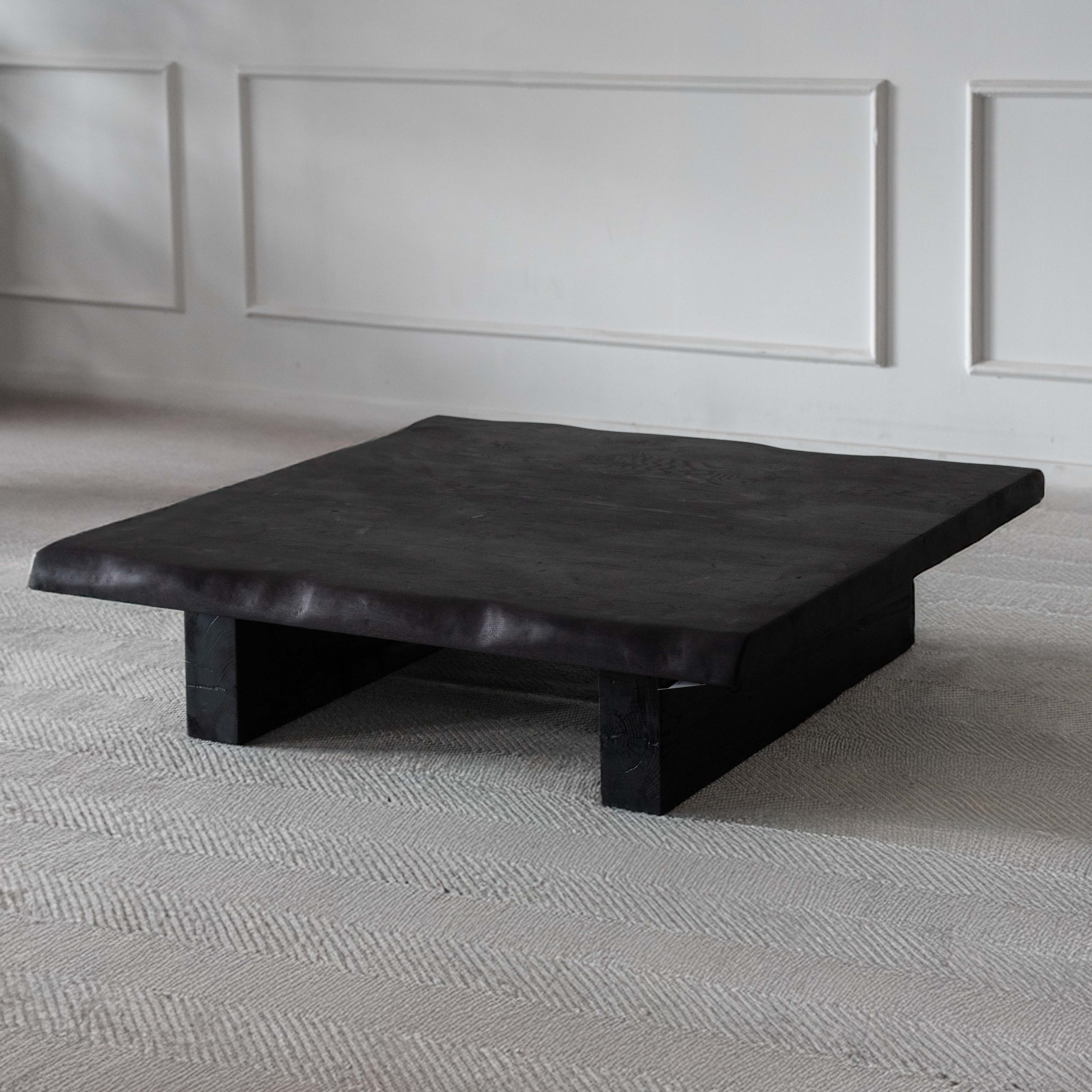 Timba Live Edge Oak Wood Artisan Coffee Table