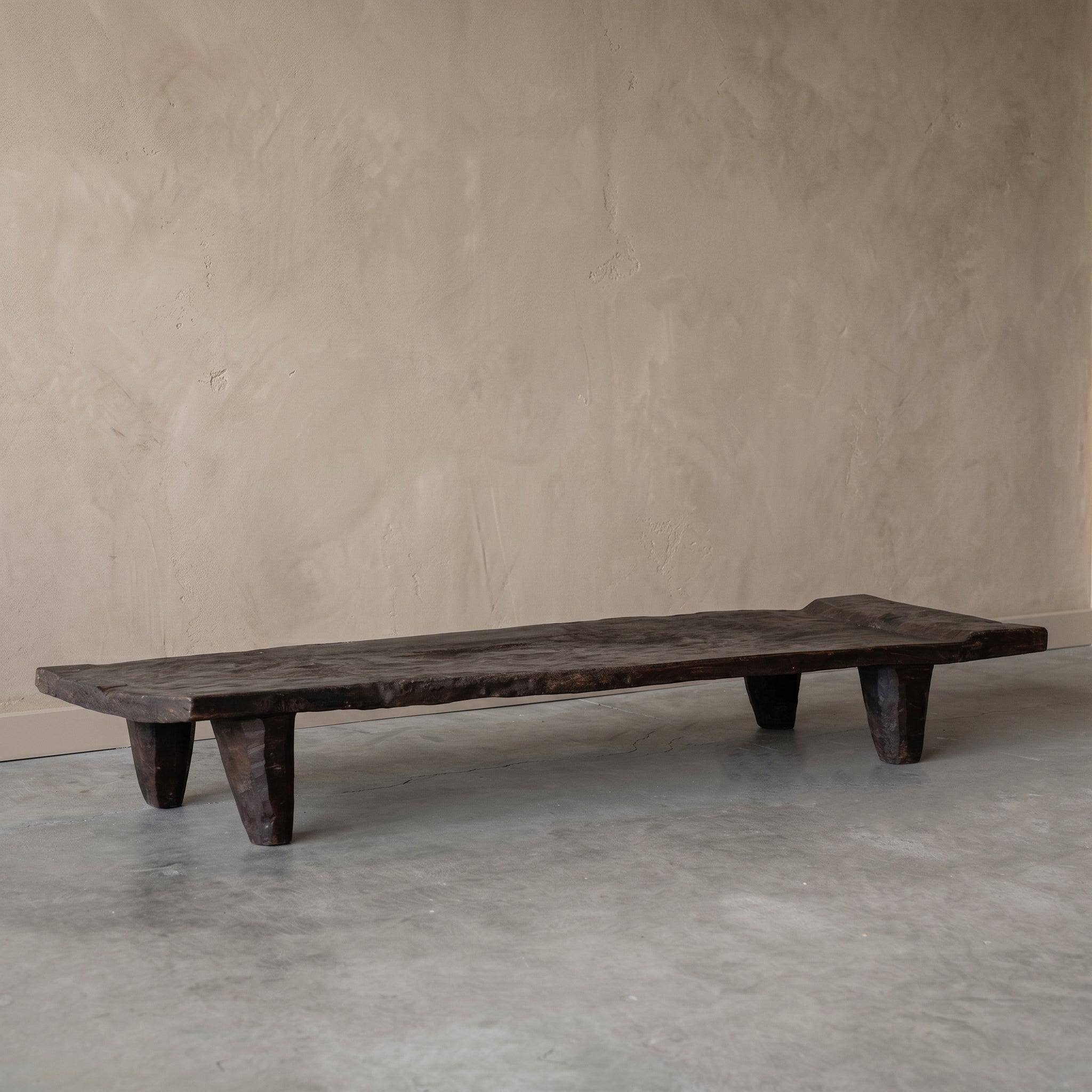 Mzizi Real Antique Japanese Style Coffee Table - DARK WALNUT