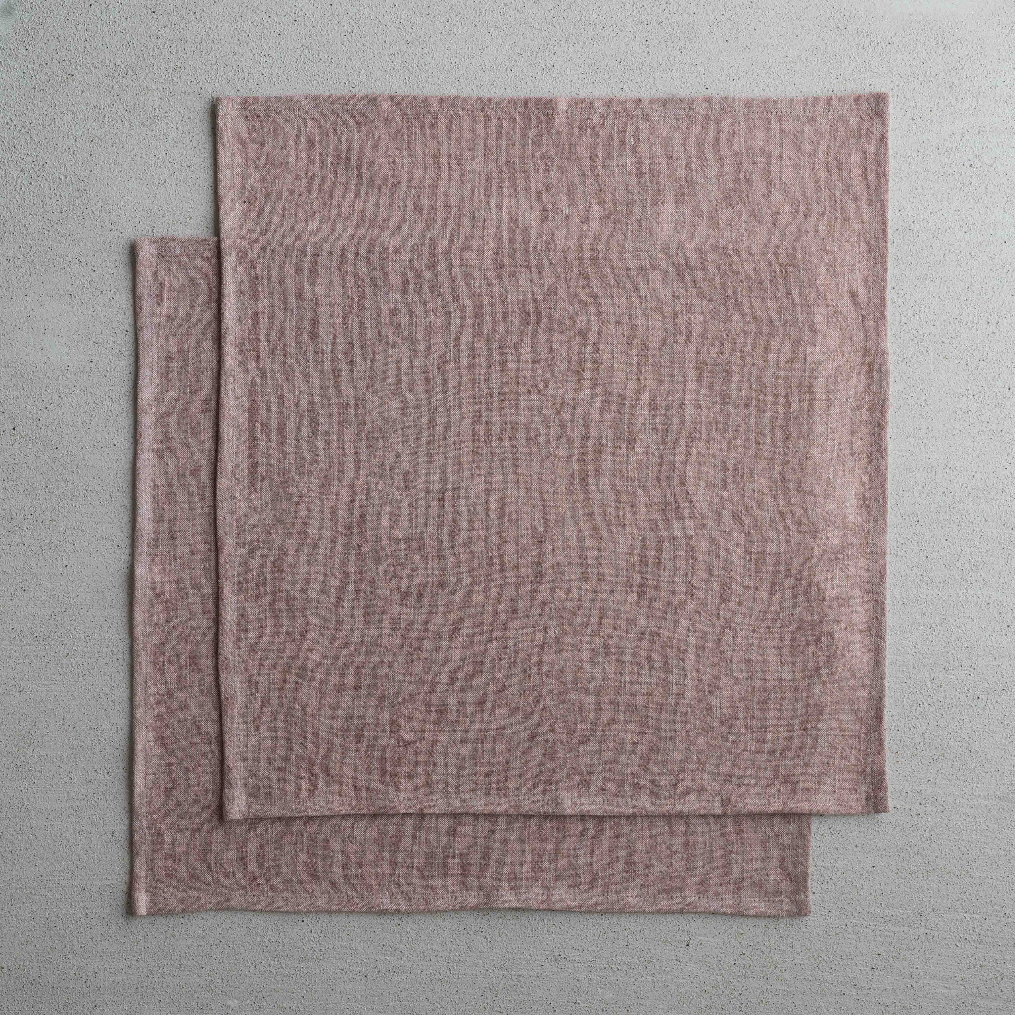 مجموعة مناديل طاولة منقوشة مكونة من قطعتين - رمادي