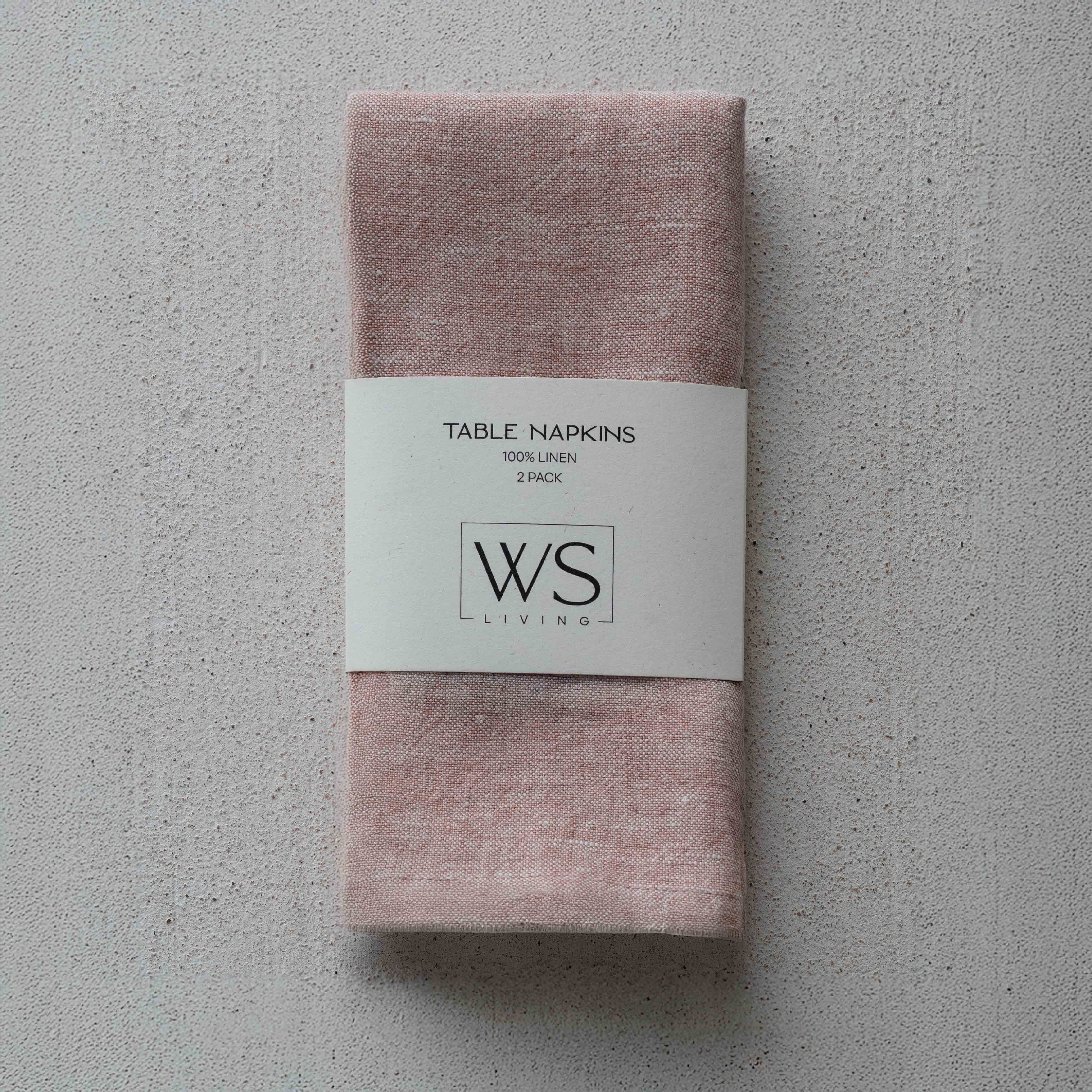 مجموعة مناديل طاولة منقوشة مكونة من قطعتين - رمادي