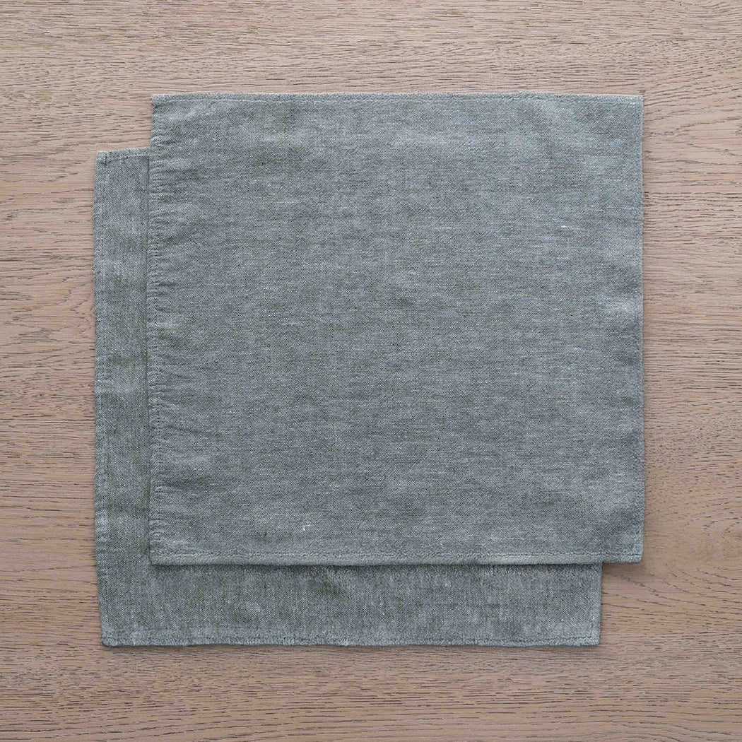 WS - Textured Set Of 2 Table Napkin - GREEN