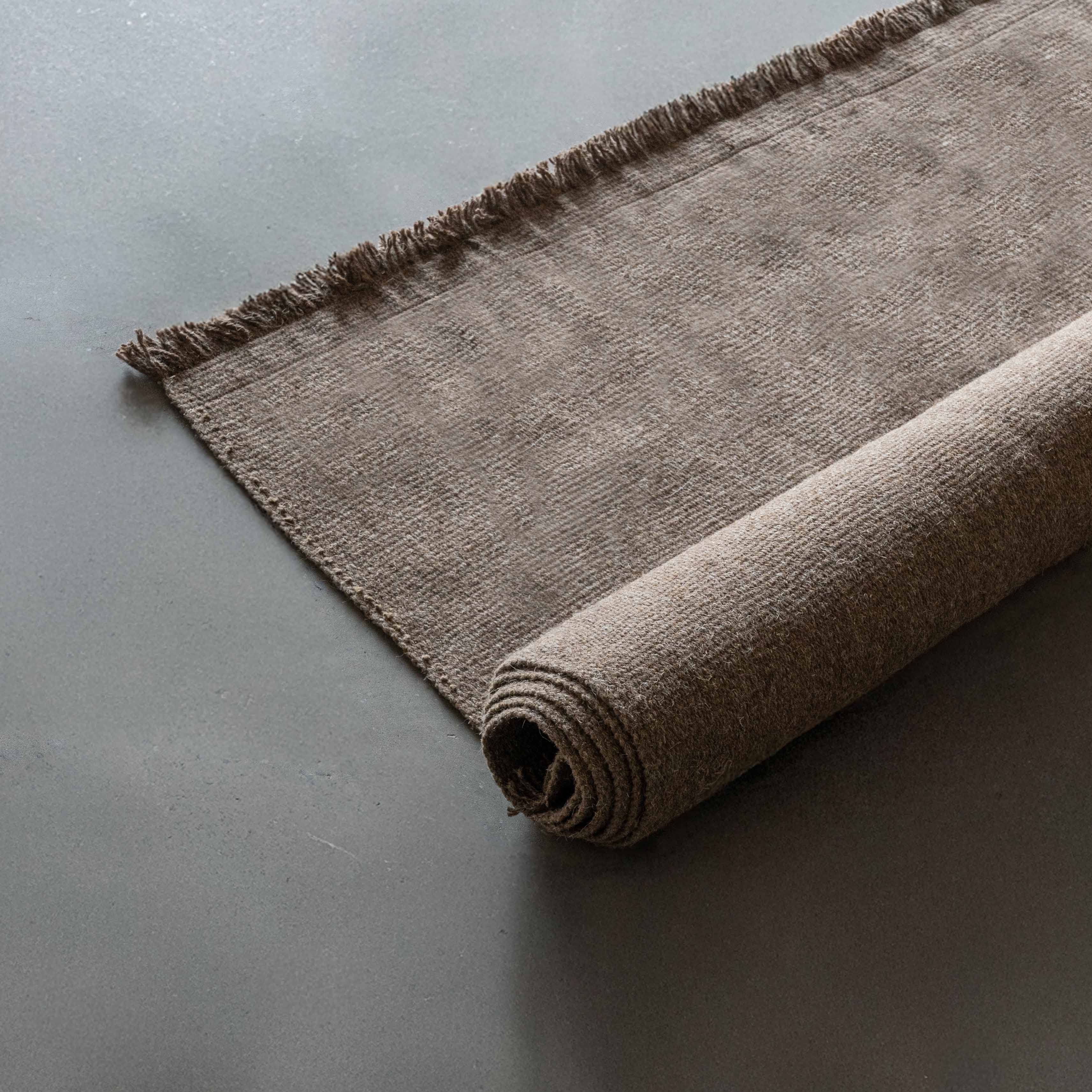 Nawaf Handmade Brown Wool Rug - Rugs - WS Living Furniture Furniture Store in Dubai