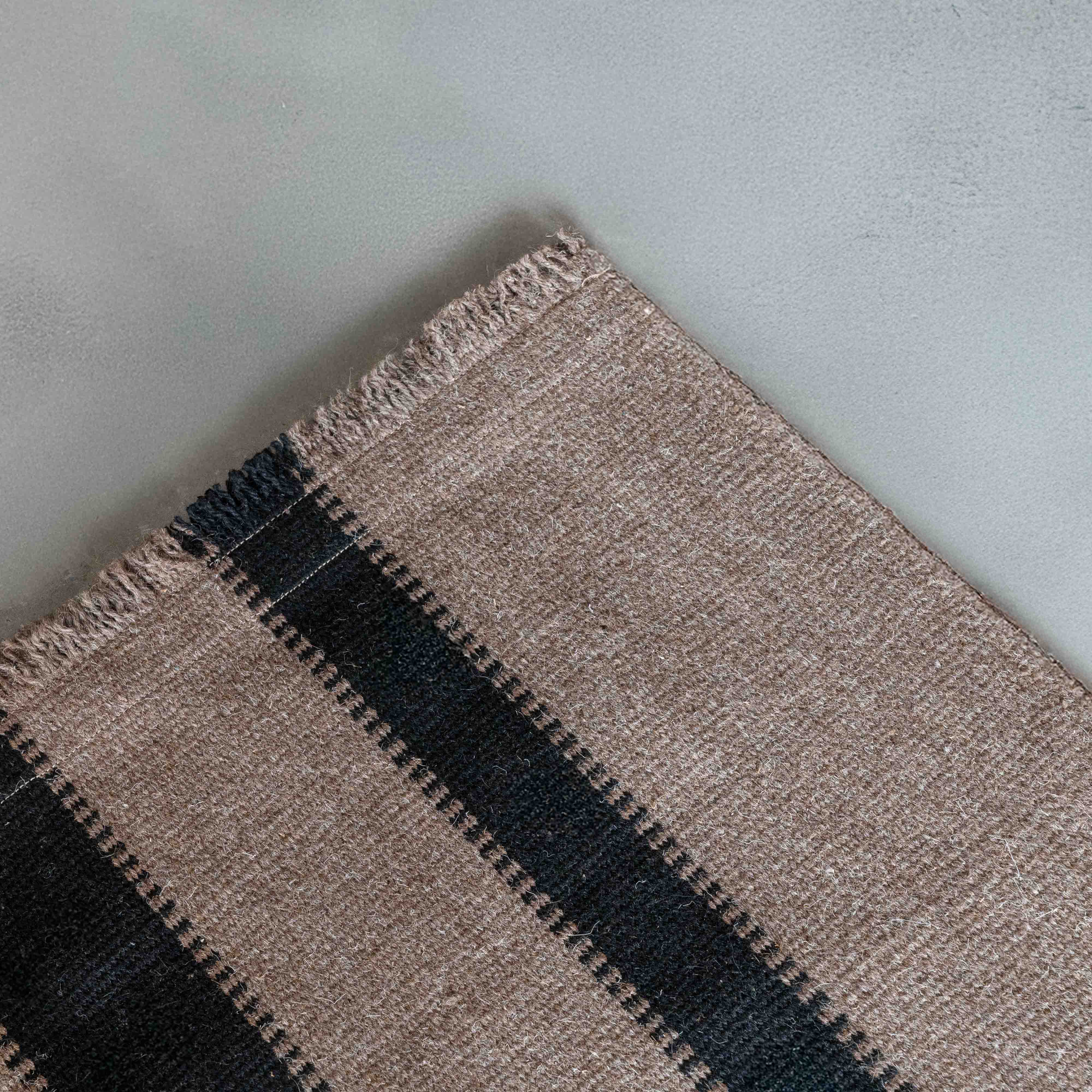 Nayef Handmade Brown & Black Wool Rug | Carpet - Rugs - WS Living Furniture  Furniture Store in Dubai