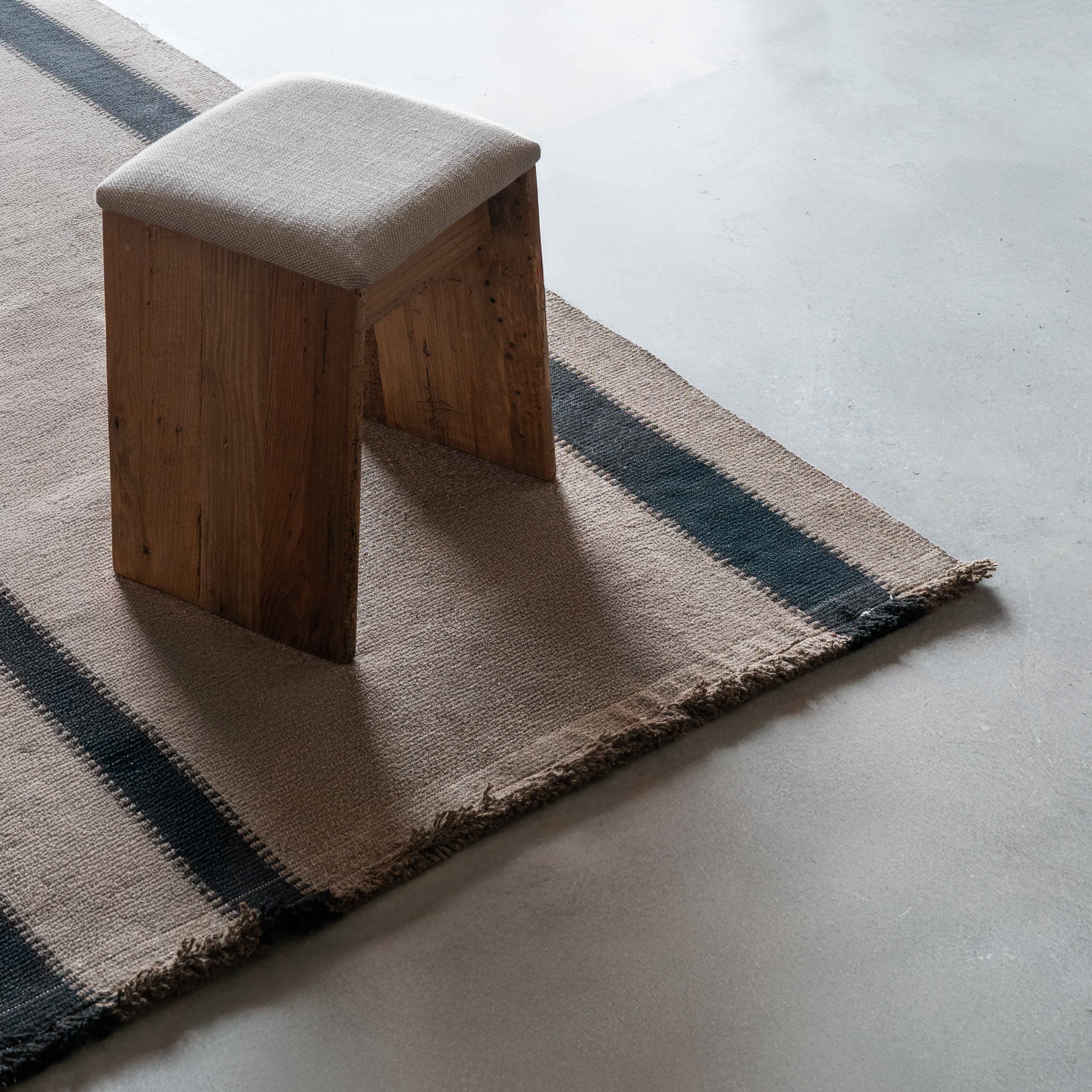 Nayef Handmade Brown & Black Wool Rug | Carpet - Rugs - WS Living Furniture  Furniture Store in Dubai