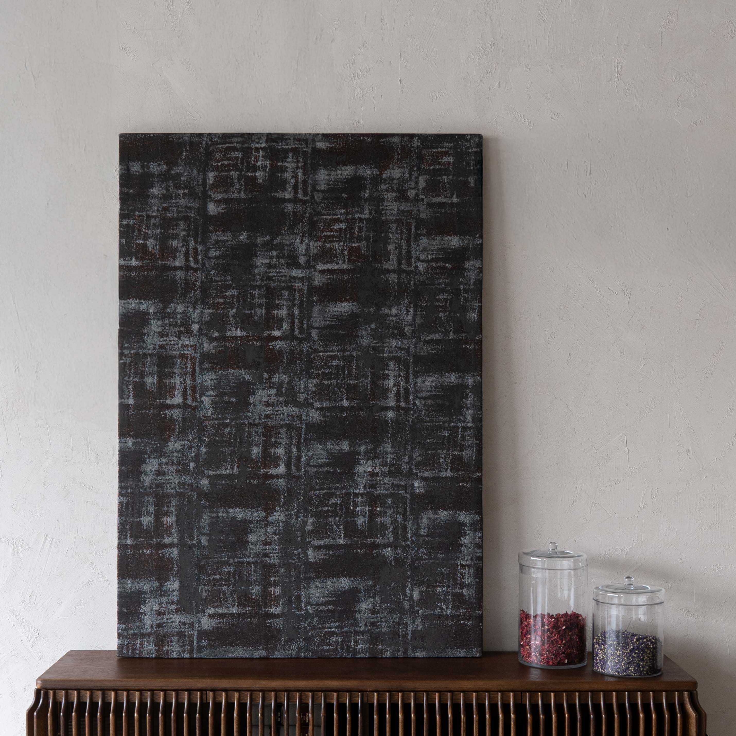 Desert Bloom Modern Handmade Fabric Wall Art Painting - Art Paintings - WS Living Furniture Furniture Store in Dubai