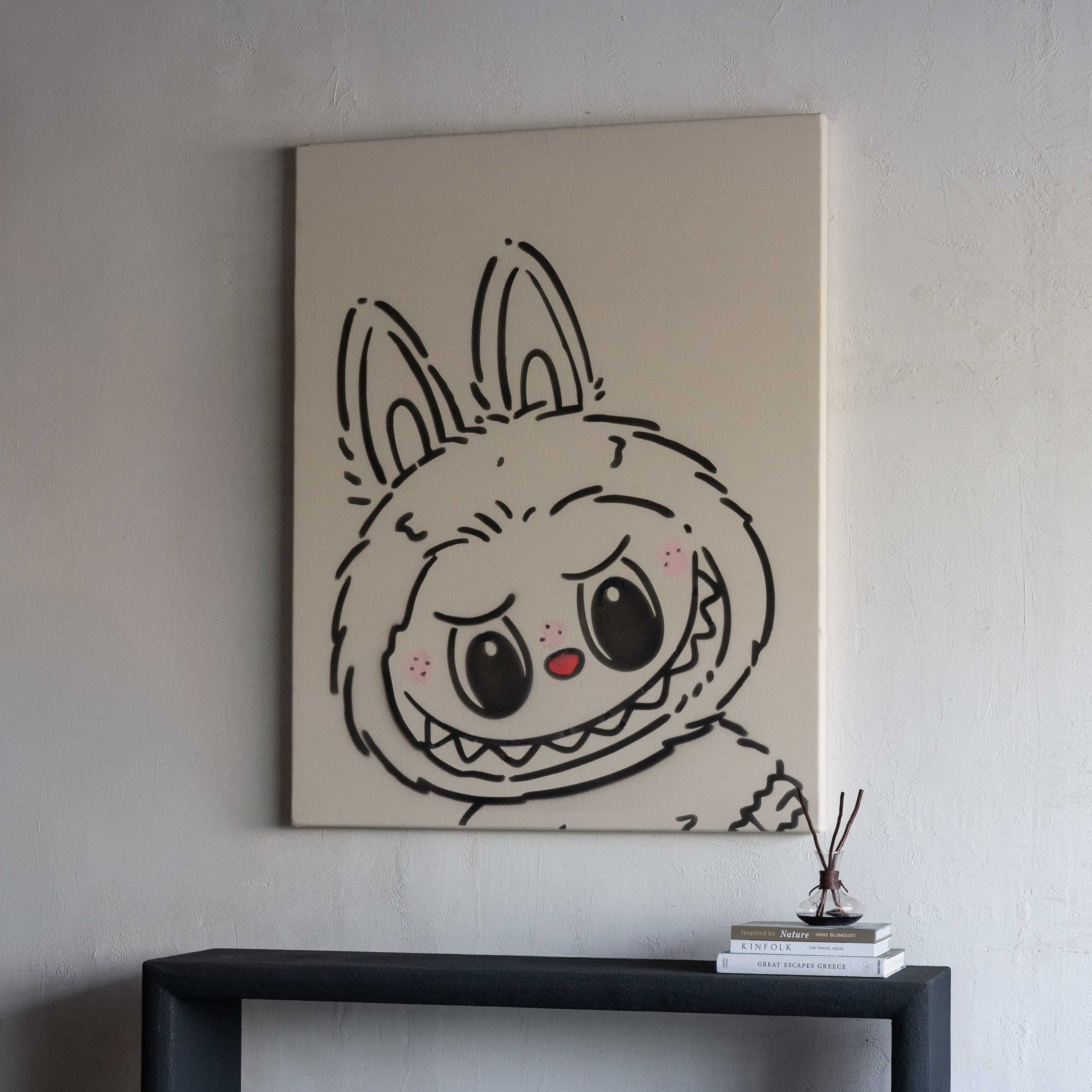 WS - Labubu Handmade Wall Art Painting