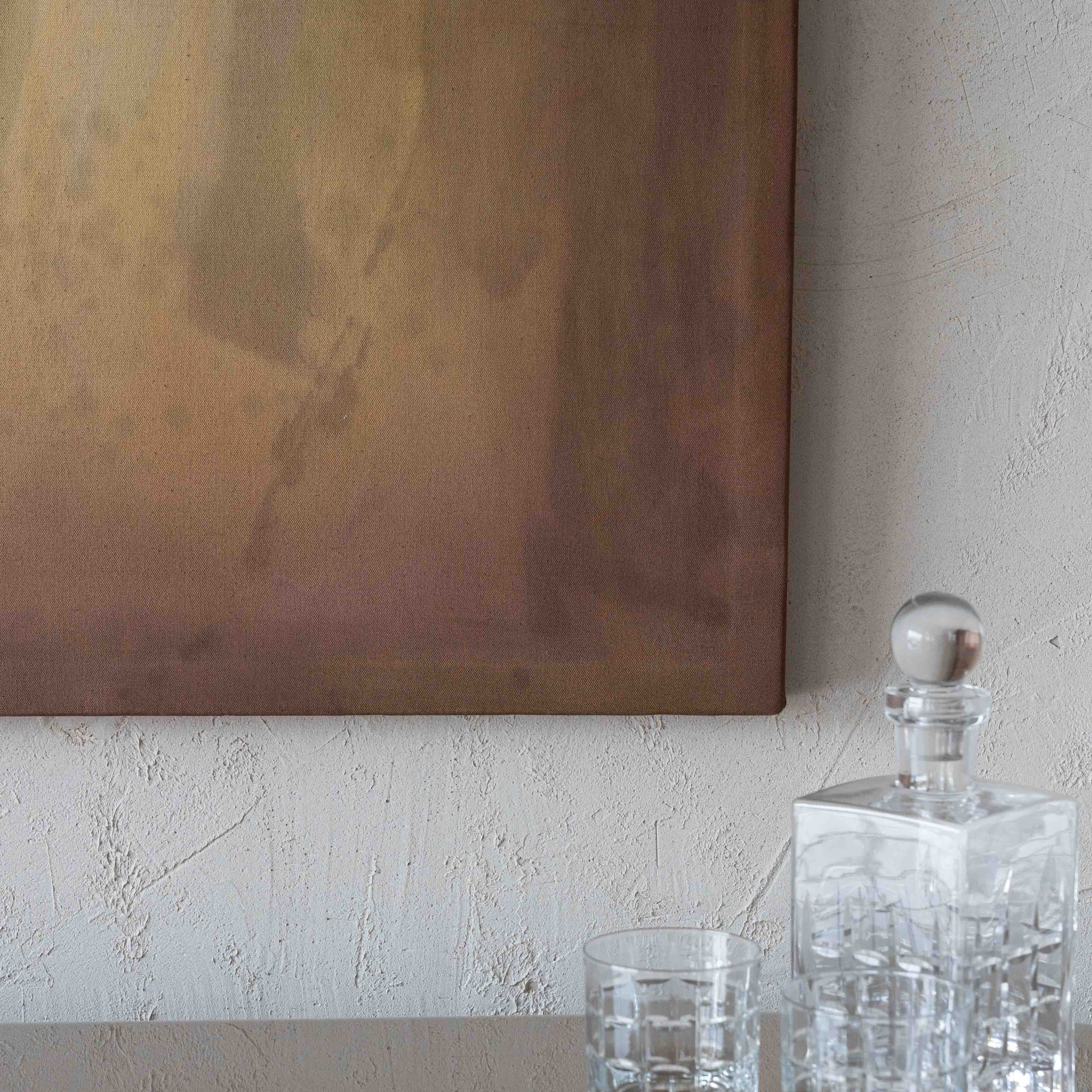 Golden Veil Tranquility Hand Painted Abstract Wall Art Painting - Art Paintings - WS Living Furniture Furniture Store in Dubai